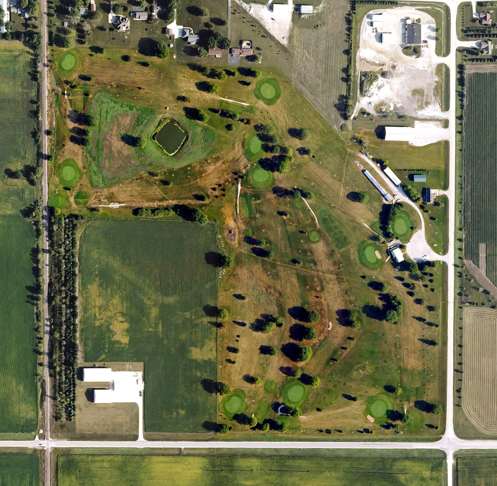Aerial view of Gowrie Municipal Golf Course, IA