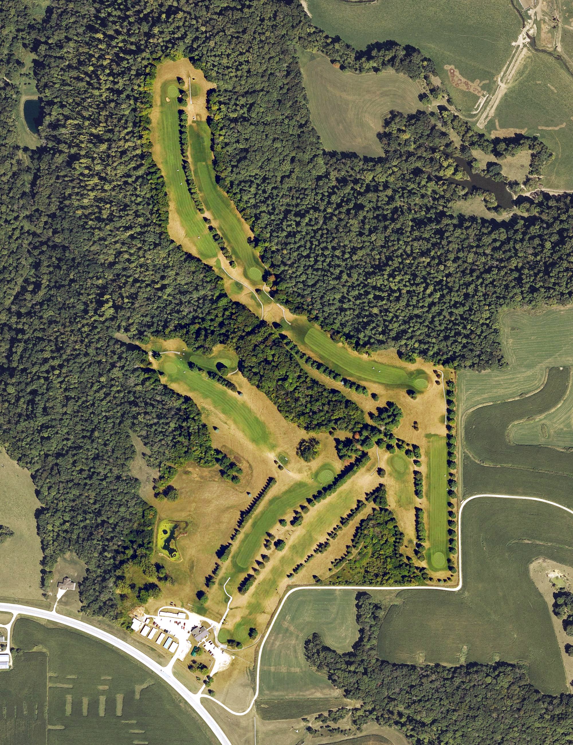 Aerial view of Guttenberg Golf and Country Club, IA