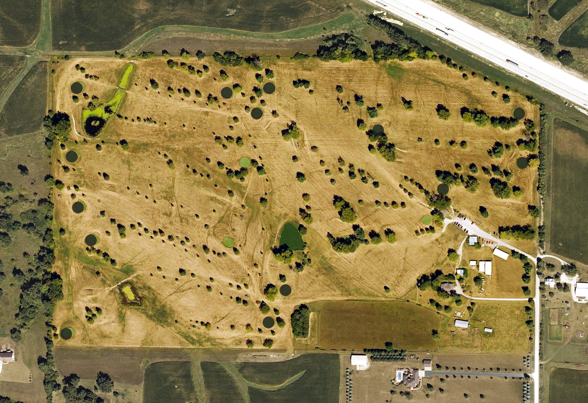 Aerial view of Hi Point Golf Course, IA