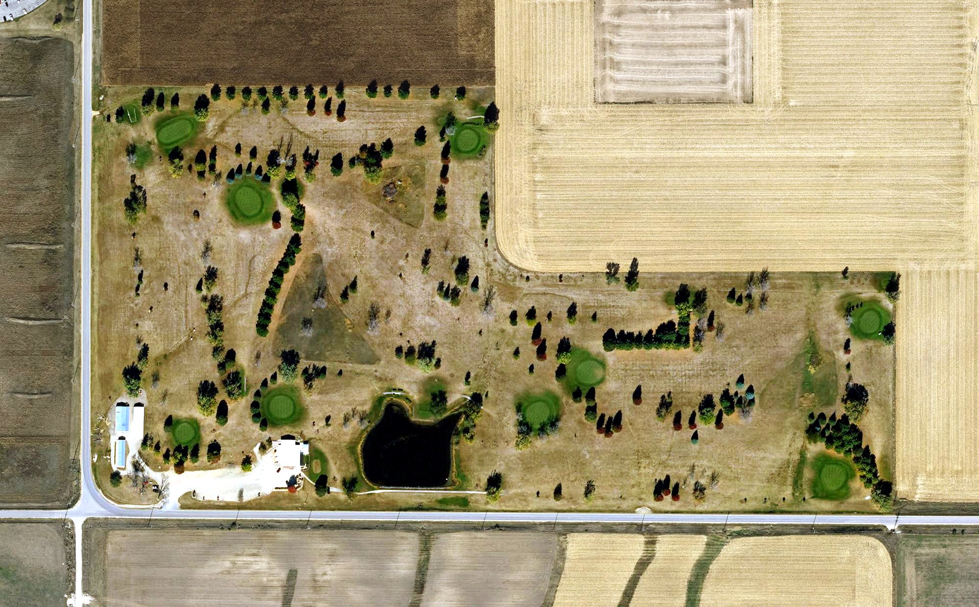 Aerial view of Hubbard Golf and Recreation Club, IA