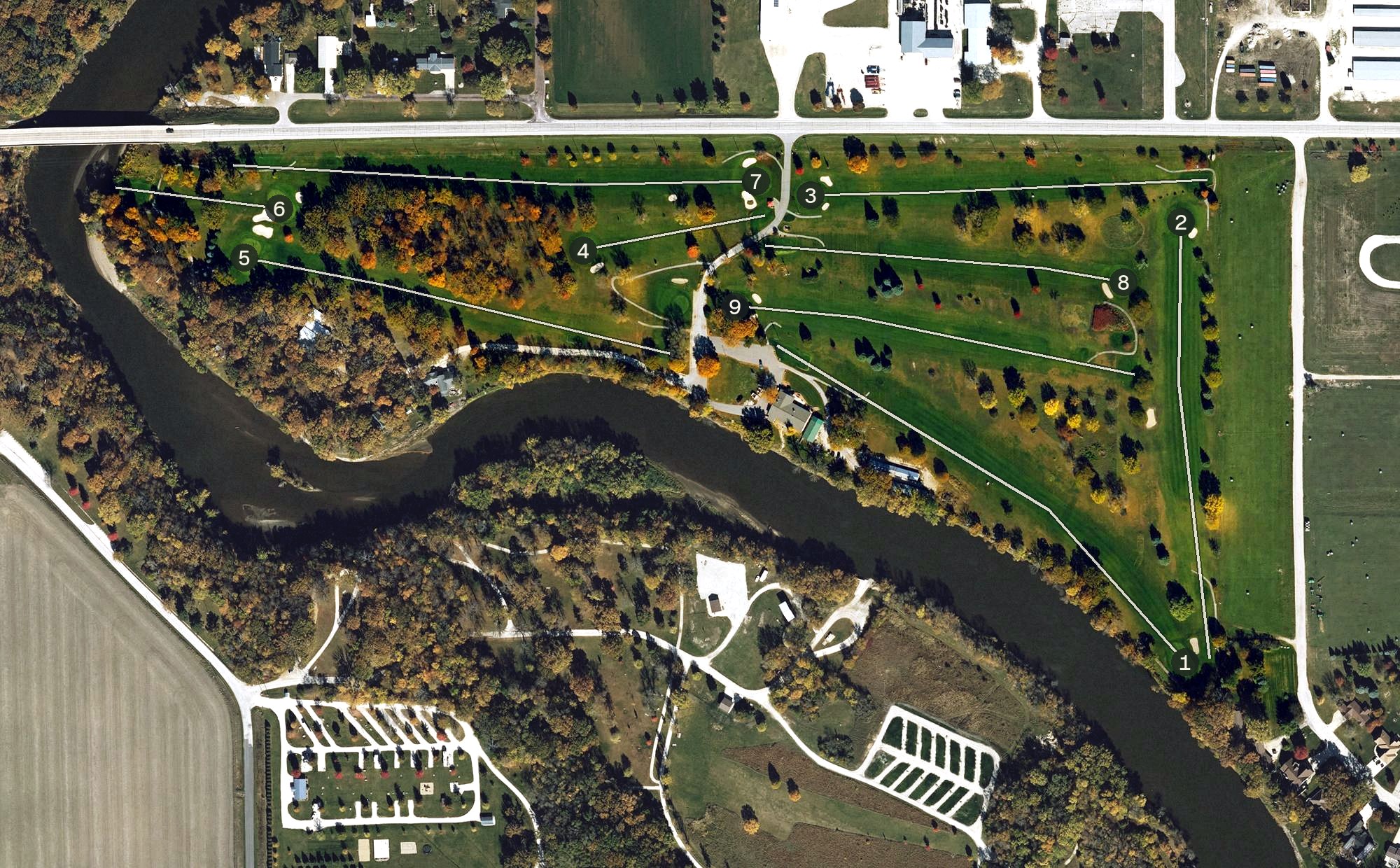 Aerial view of Humboldt  Country  Club, IA