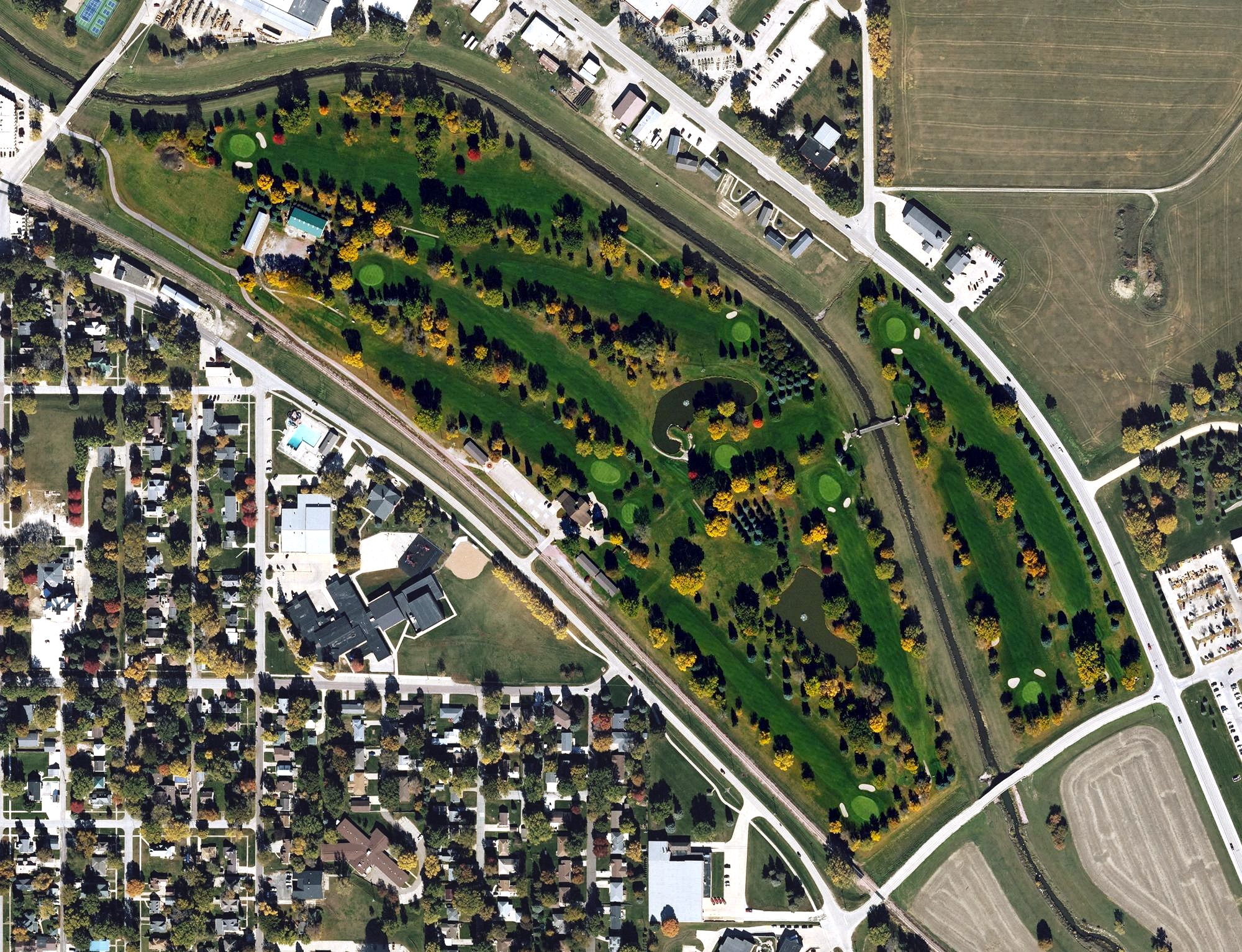 Aerial view of Ida Grove Golf and Country Club, IA