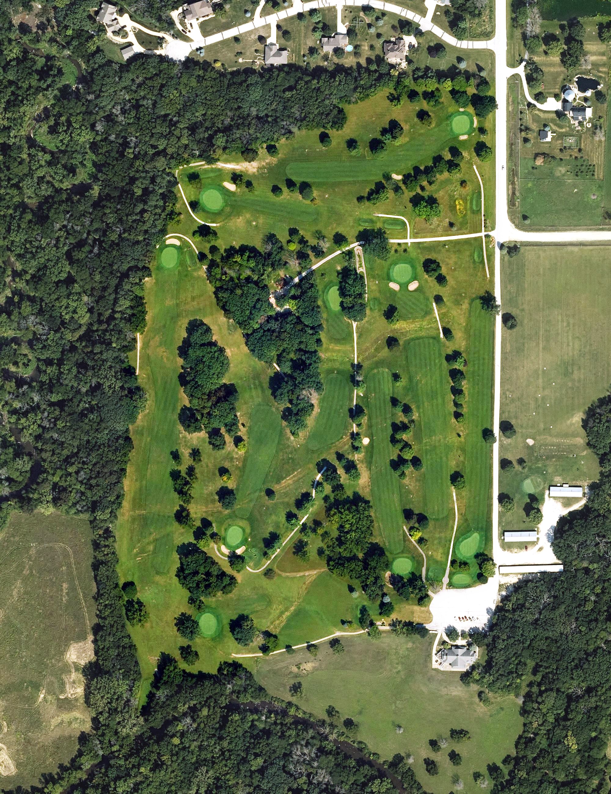 Aerial view of Indian Creek Country Club, IA