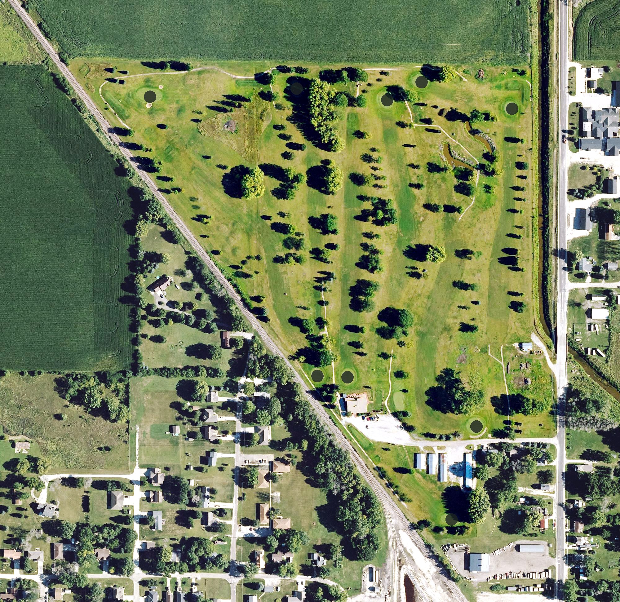 Aerial view of Jewell Golf and Country Club, IA