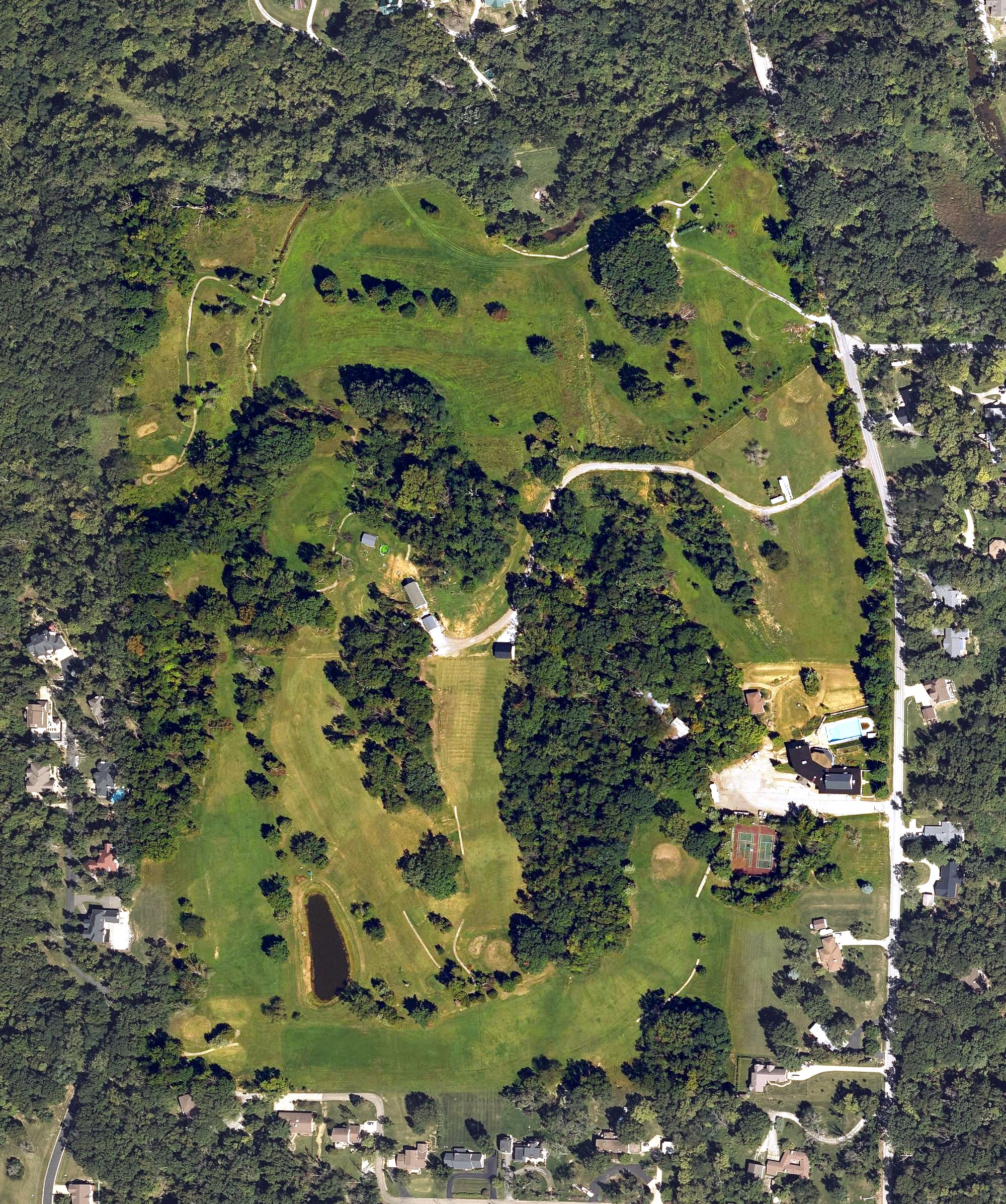 Aerial view of Keokuk Country Club, IA