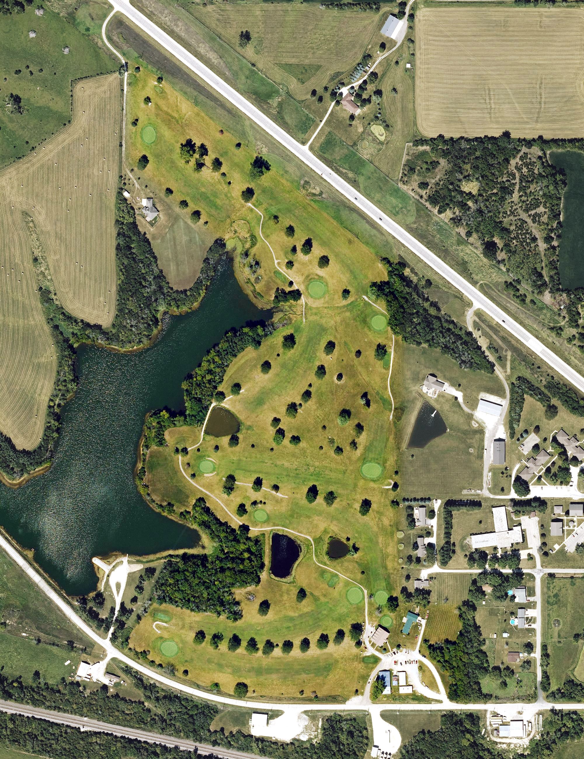 Aerial view of Lakeshore Golf and Country Club, IA