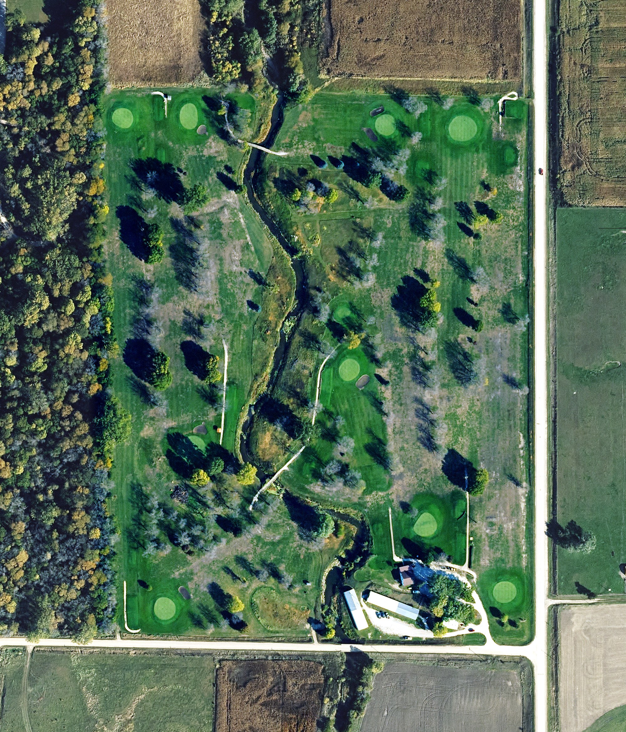 Aerial view of Lakeside Golf Course, IA