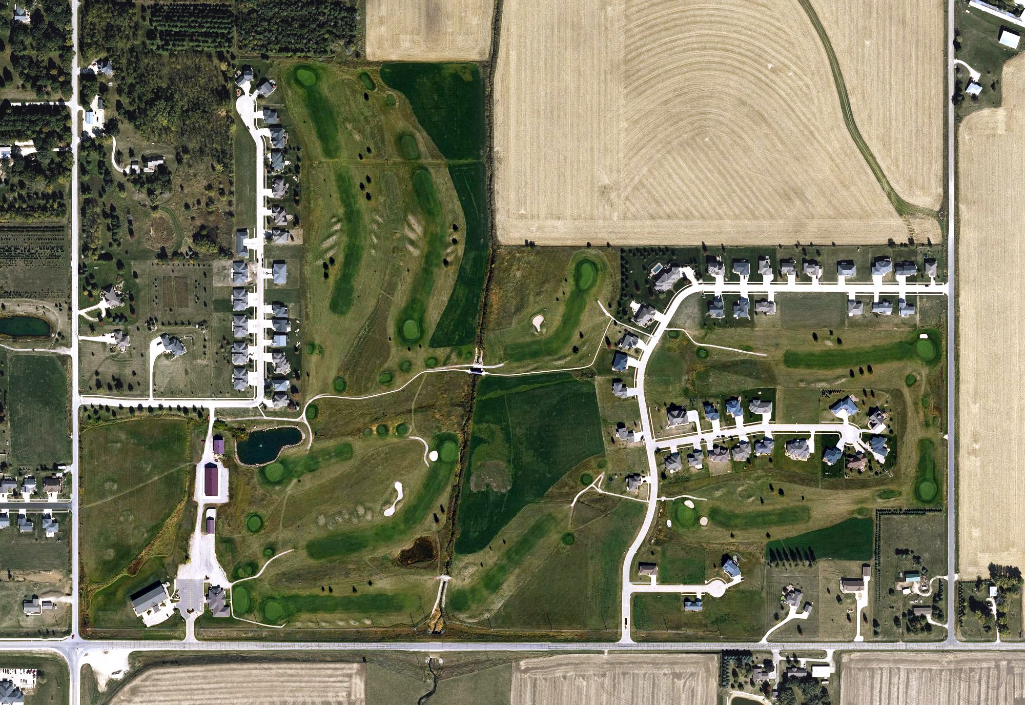 Aerial view of Legend Trail Golf Course, IA