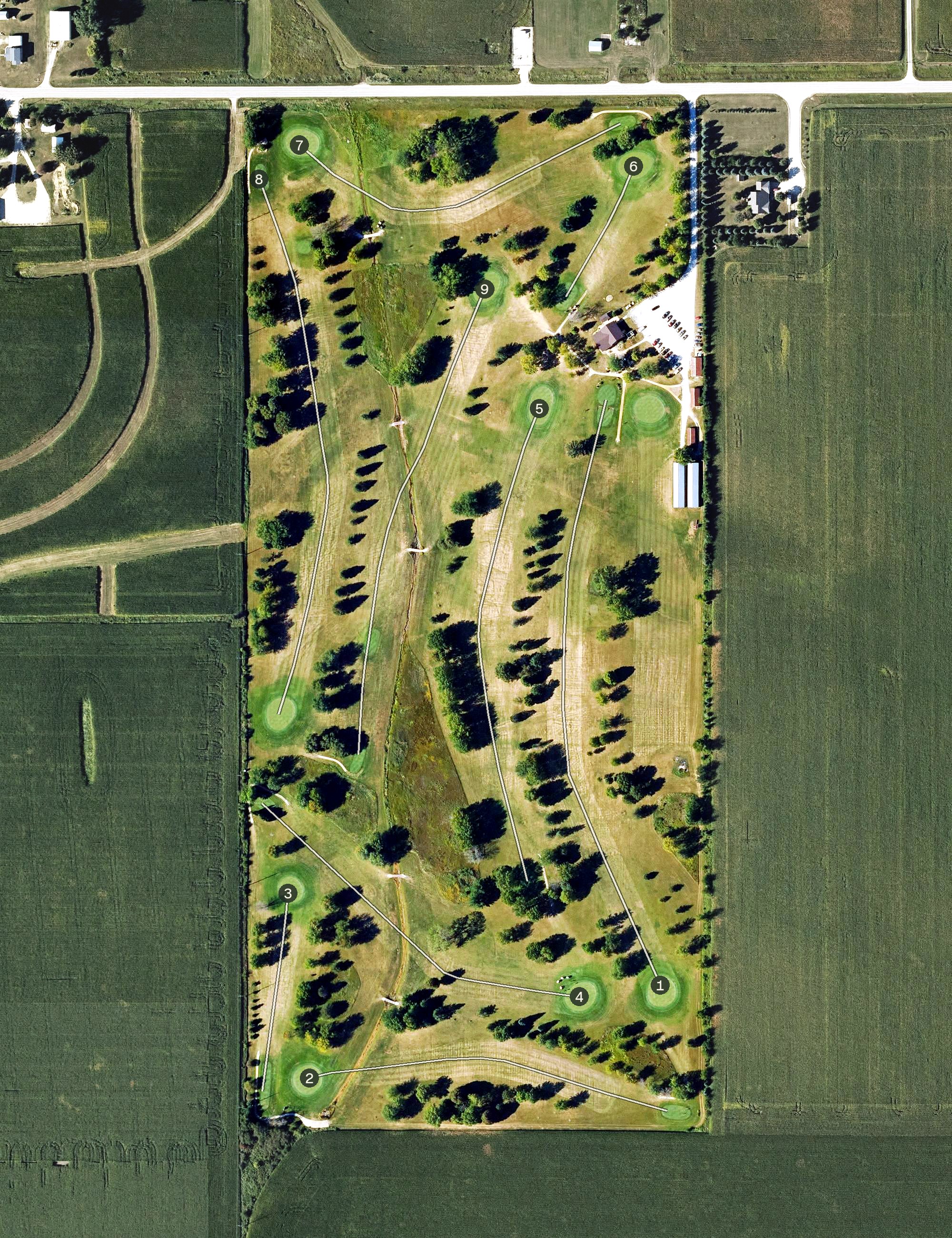 Aerial view of Mapple Hills, IA