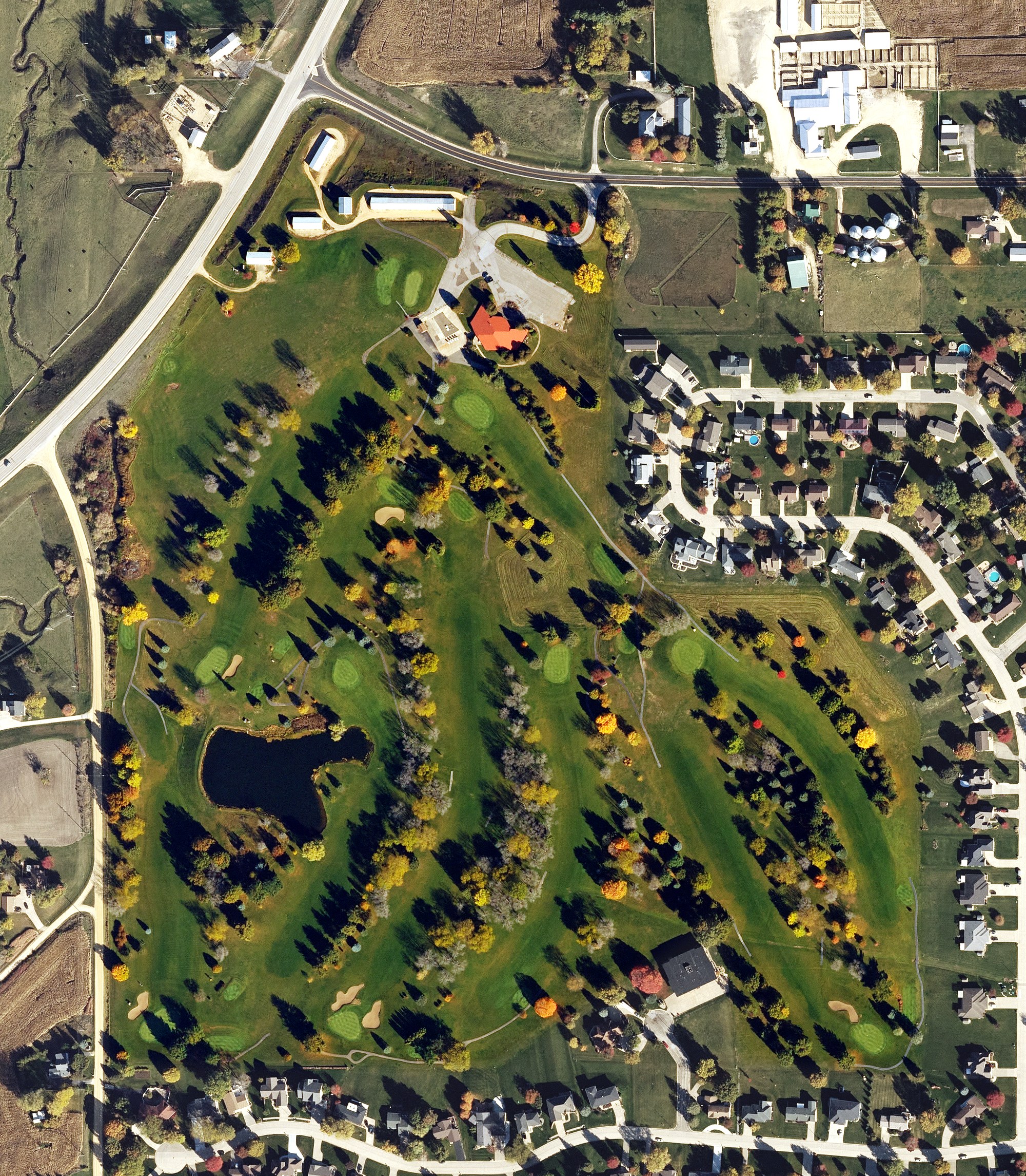Aerial view of Maquoketa Country Club, IA