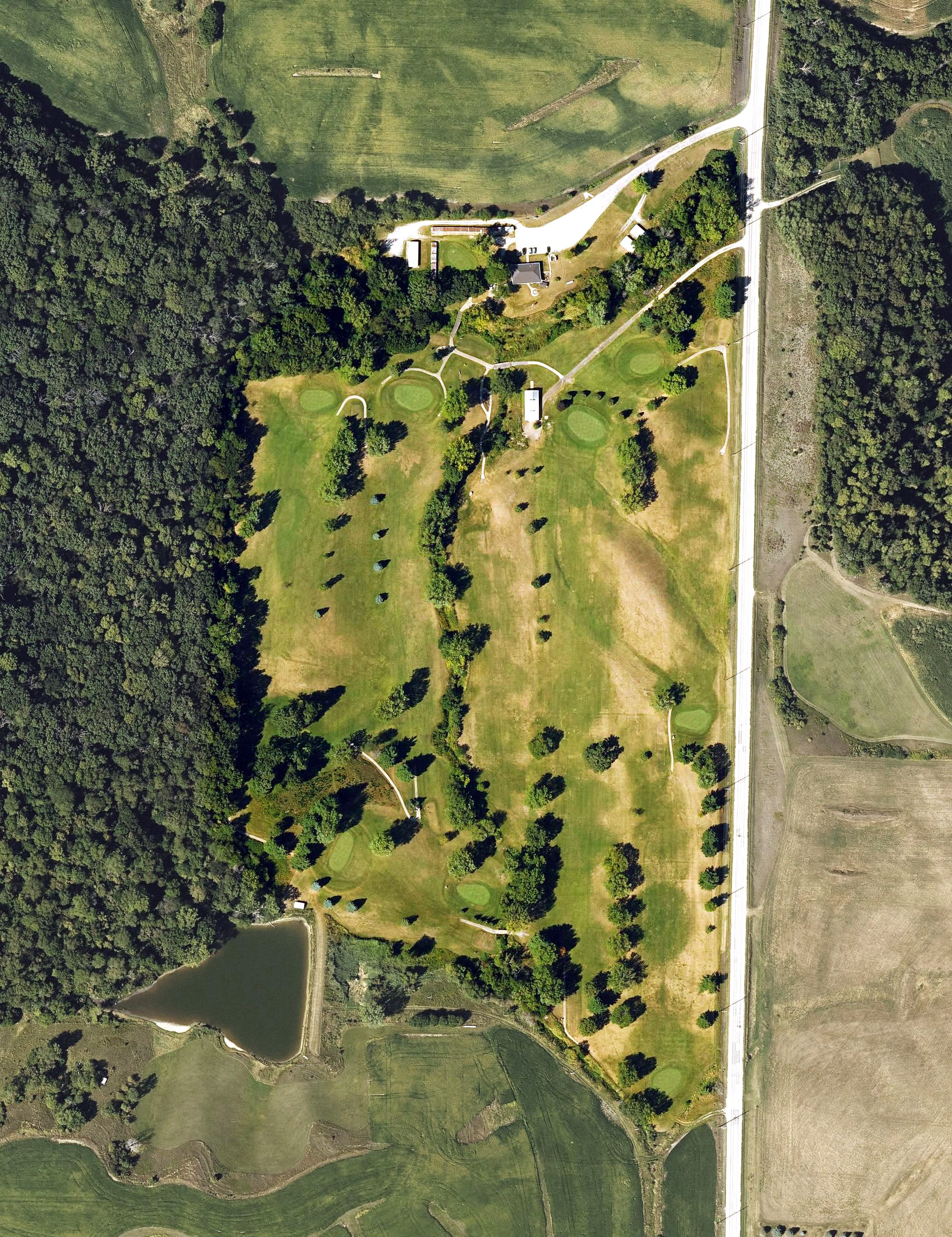 Aerial view of Marengo Golf Club, IA