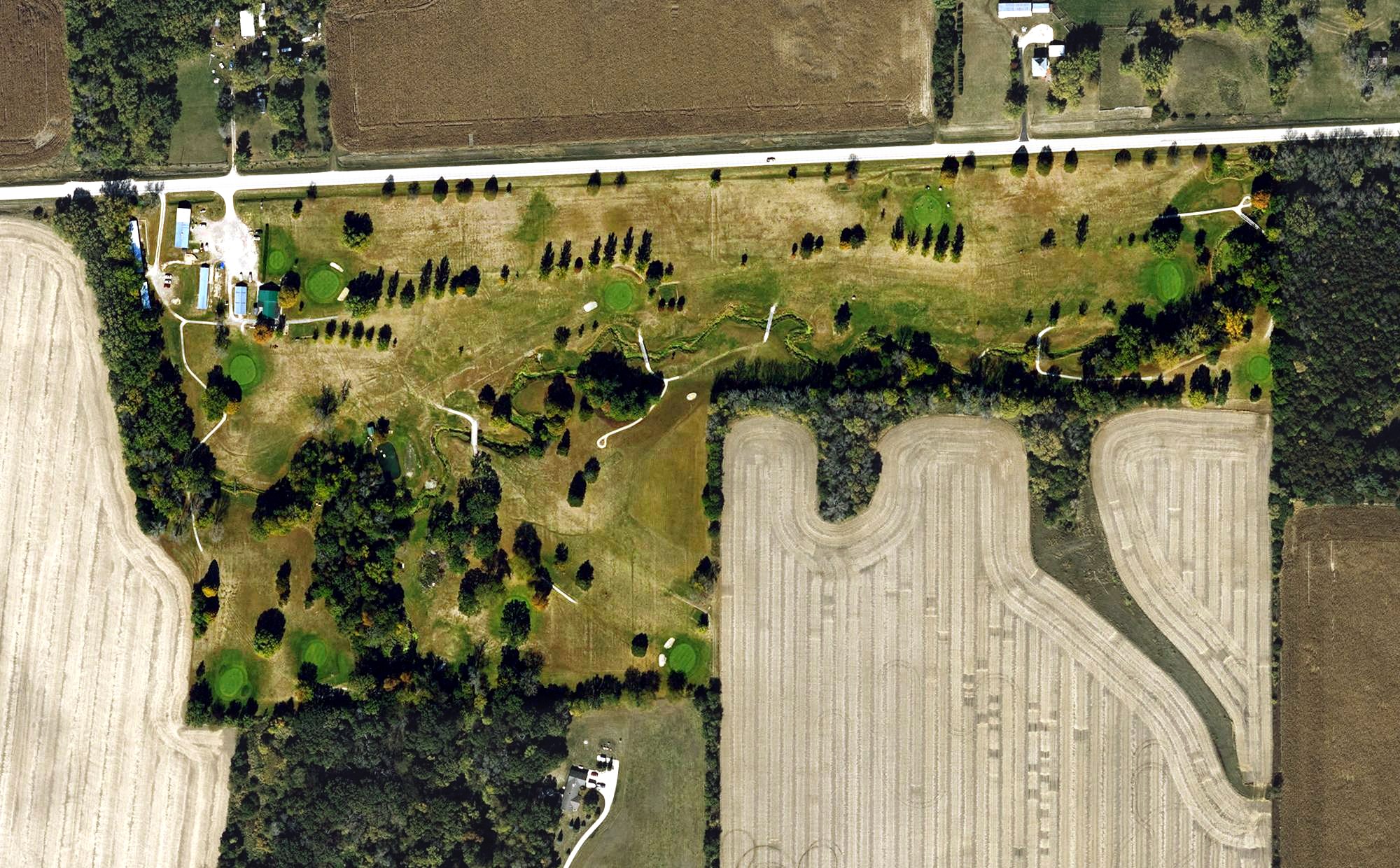 Aerial view of Meadow Hills Golf Course, IA
