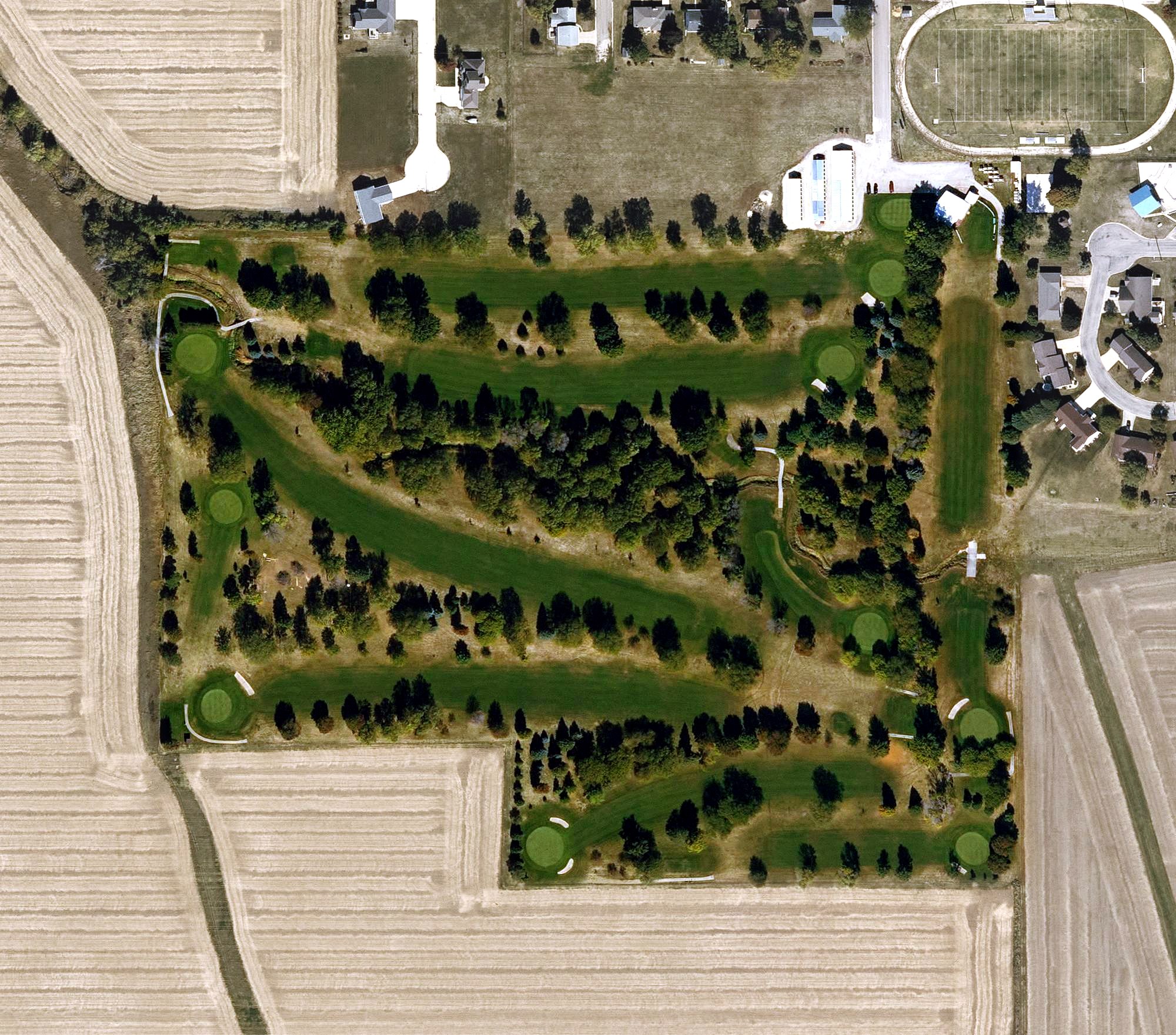 Aerial view of Meadowbrook Golf Course, IA