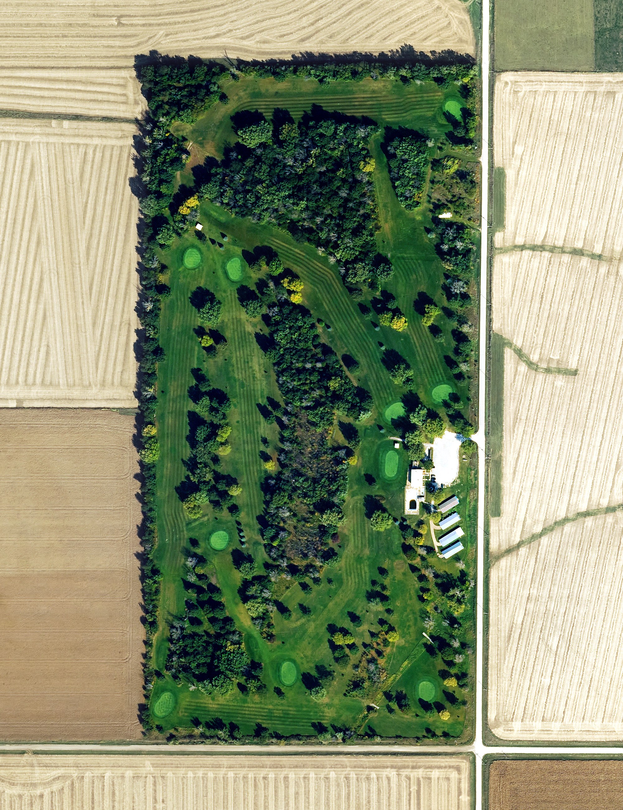 Aerial view of Nishna Valley Golf Course, IA