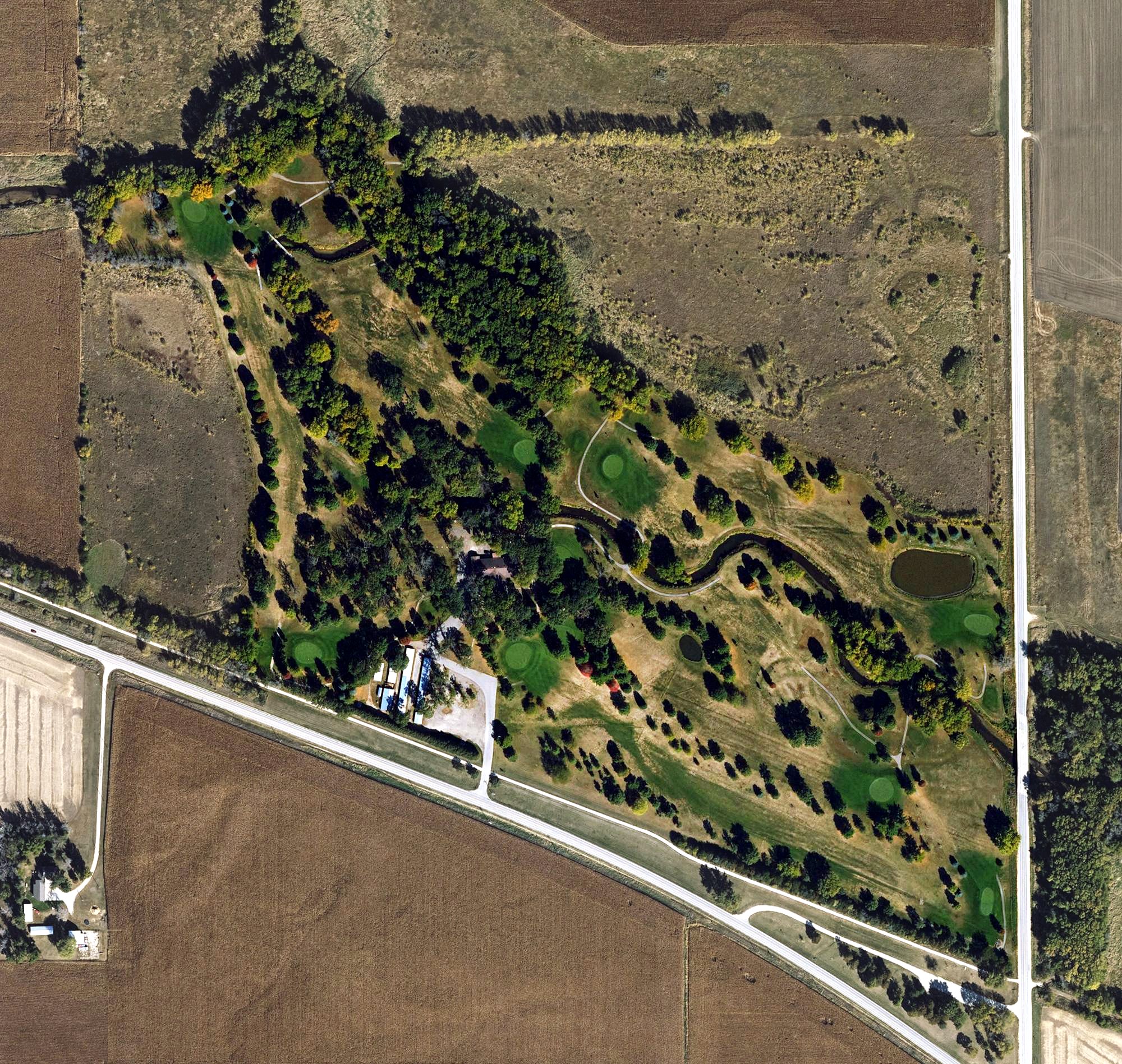 Aerial view of Oakleaf Golf and Country Club, IA