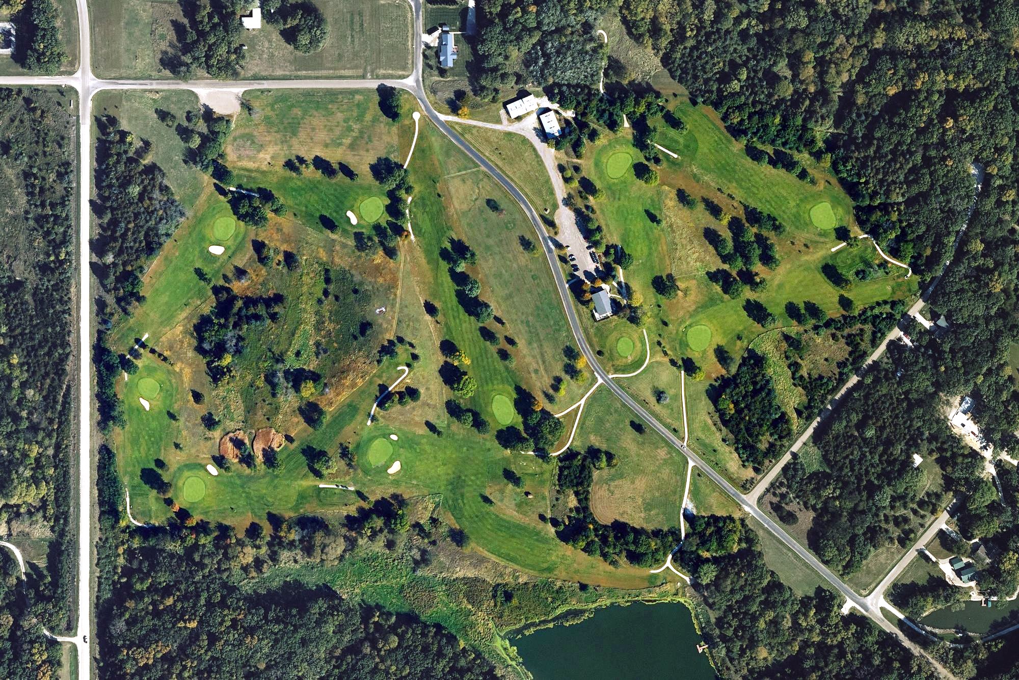 Aerial view of Panorama West Golf Course, IA