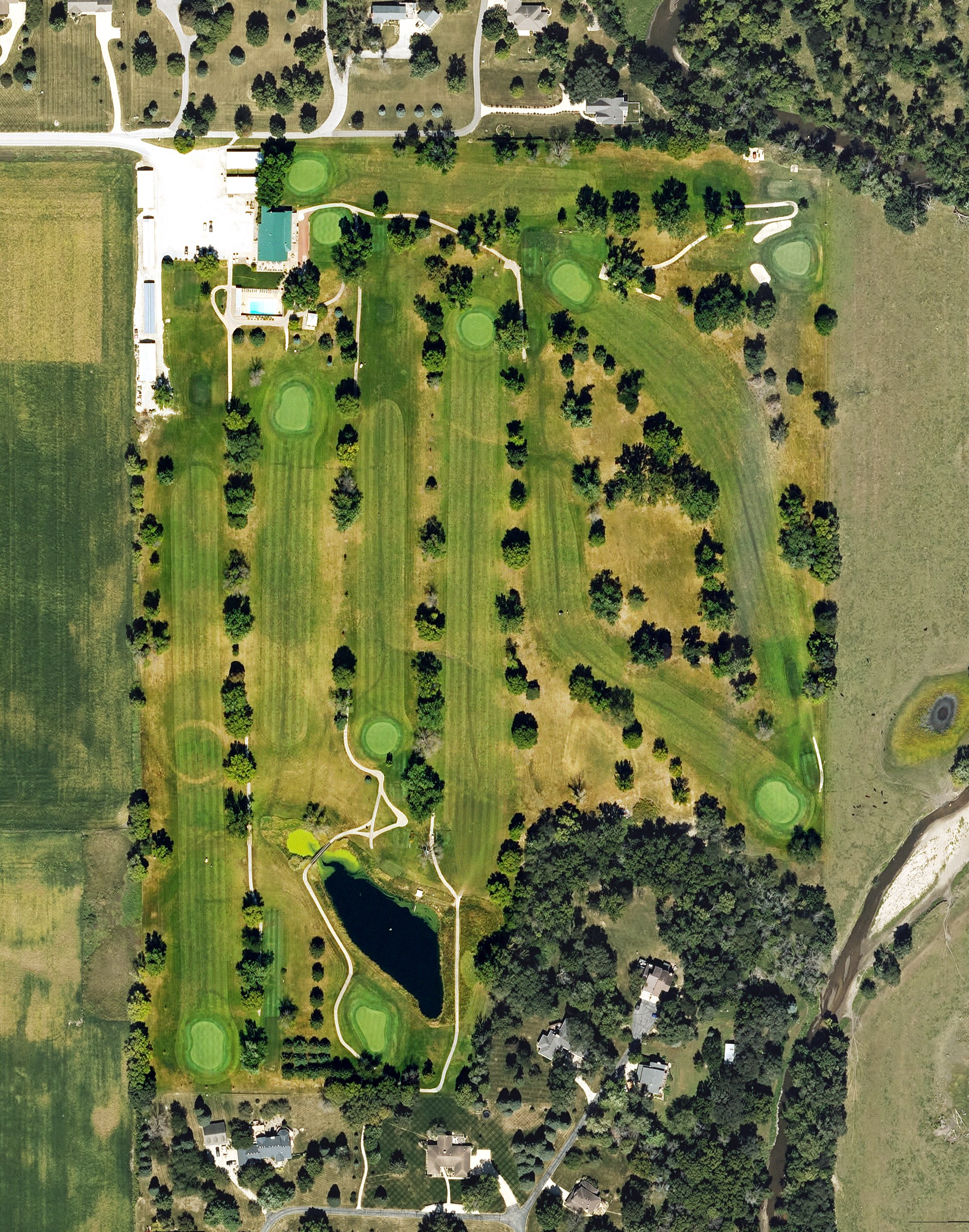 Aerial view of Perry Golf and Country Club, IA
