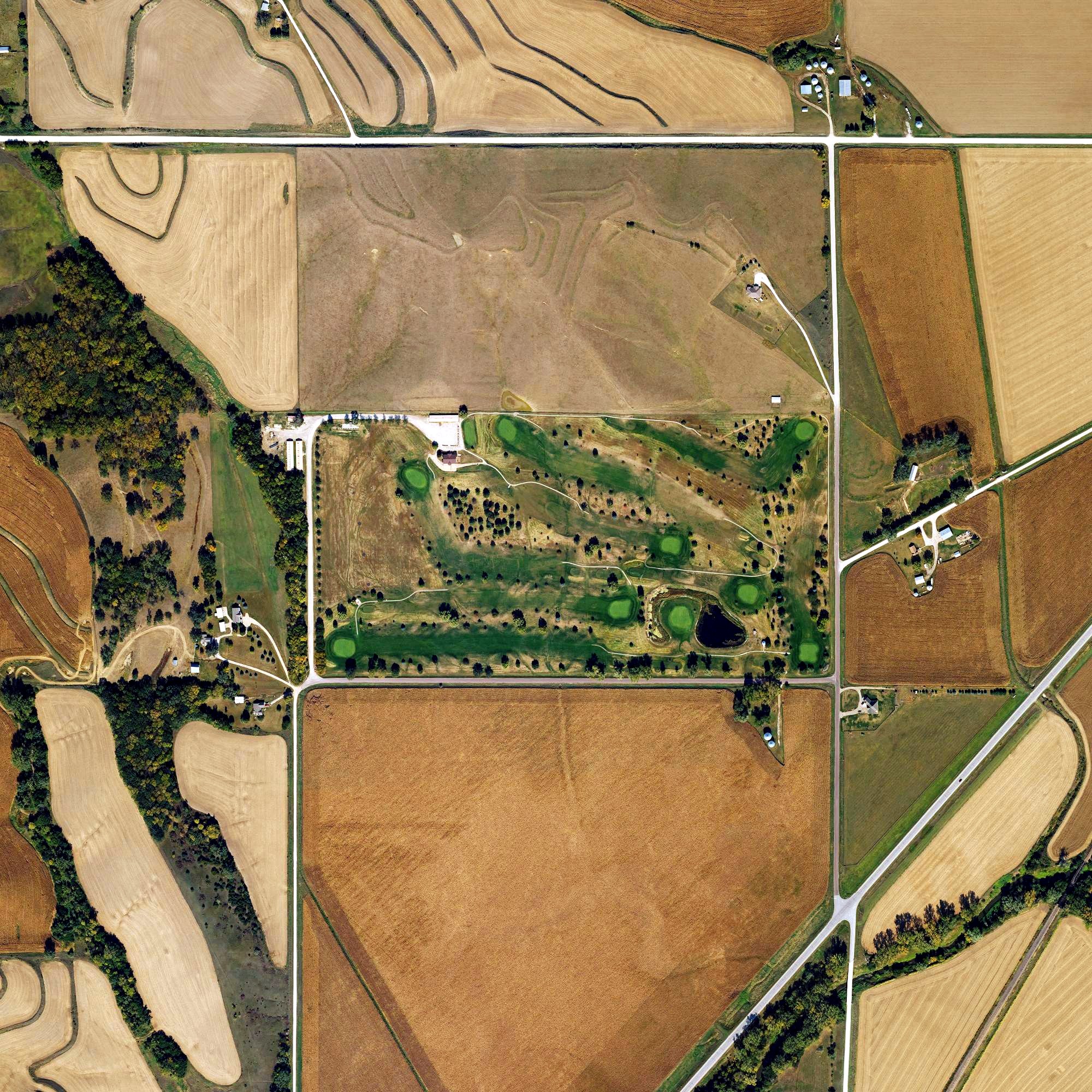 Aerial view of Quail Run Golf Course, IA