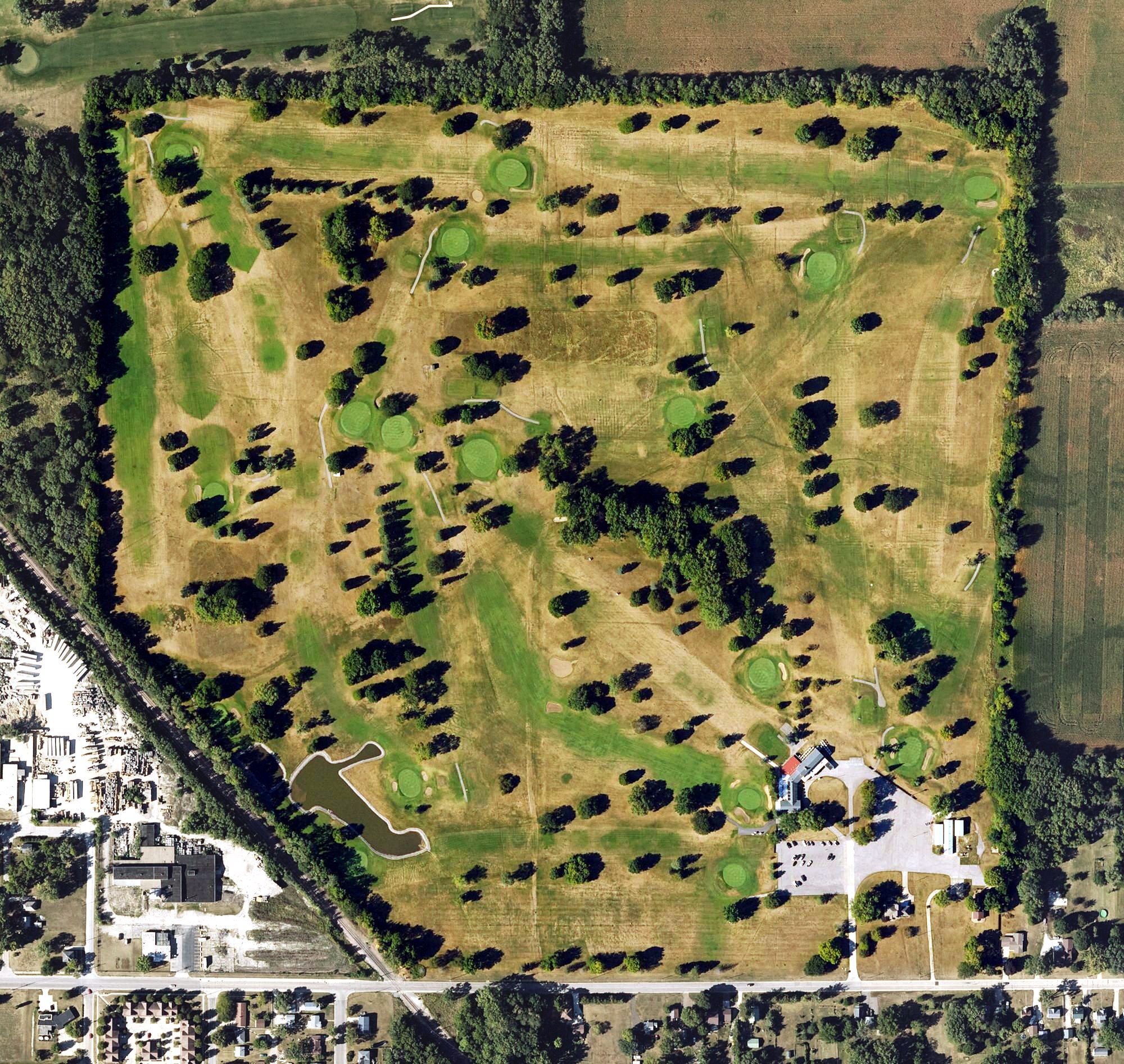 Aerial view of Red Carpet Golf Course, IA