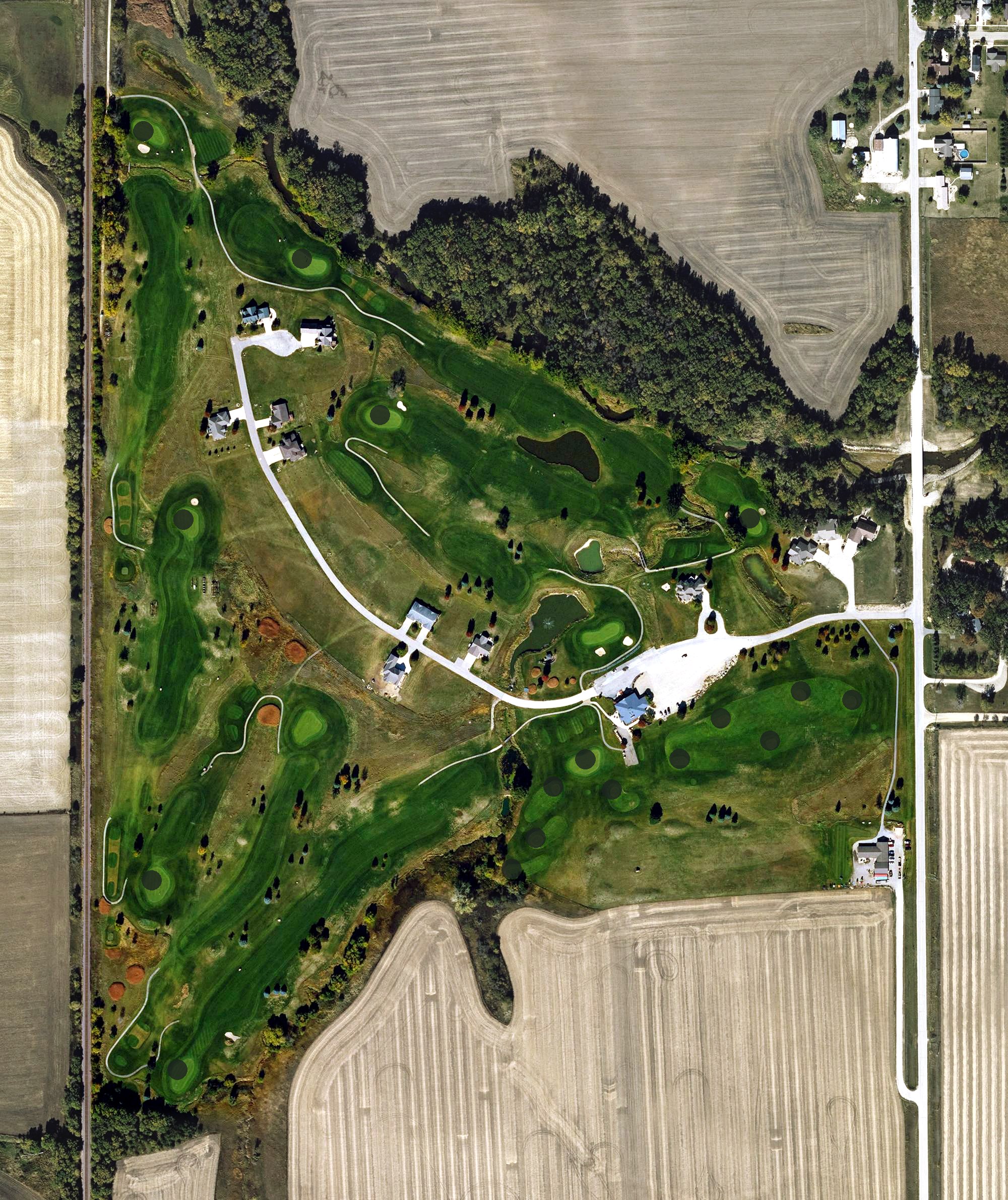 Aerial view of Ridge Stone Golf Club, IA