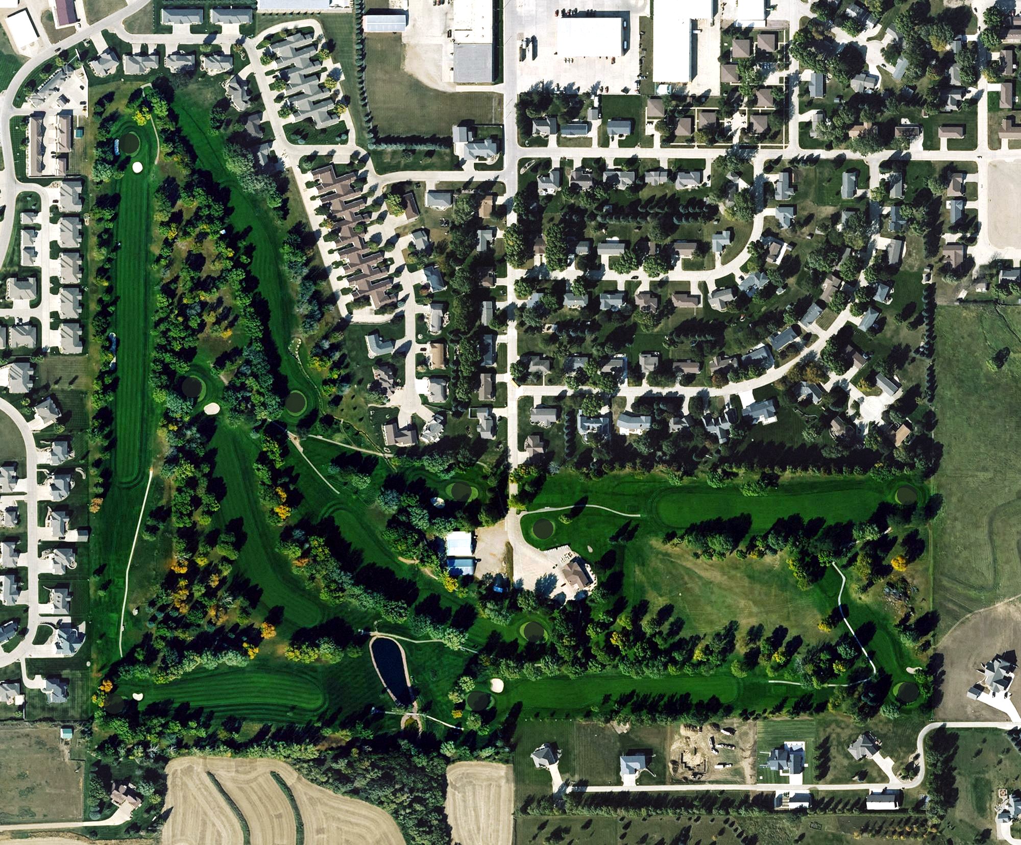 Aerial view of Rock Valley Golf Club, IA