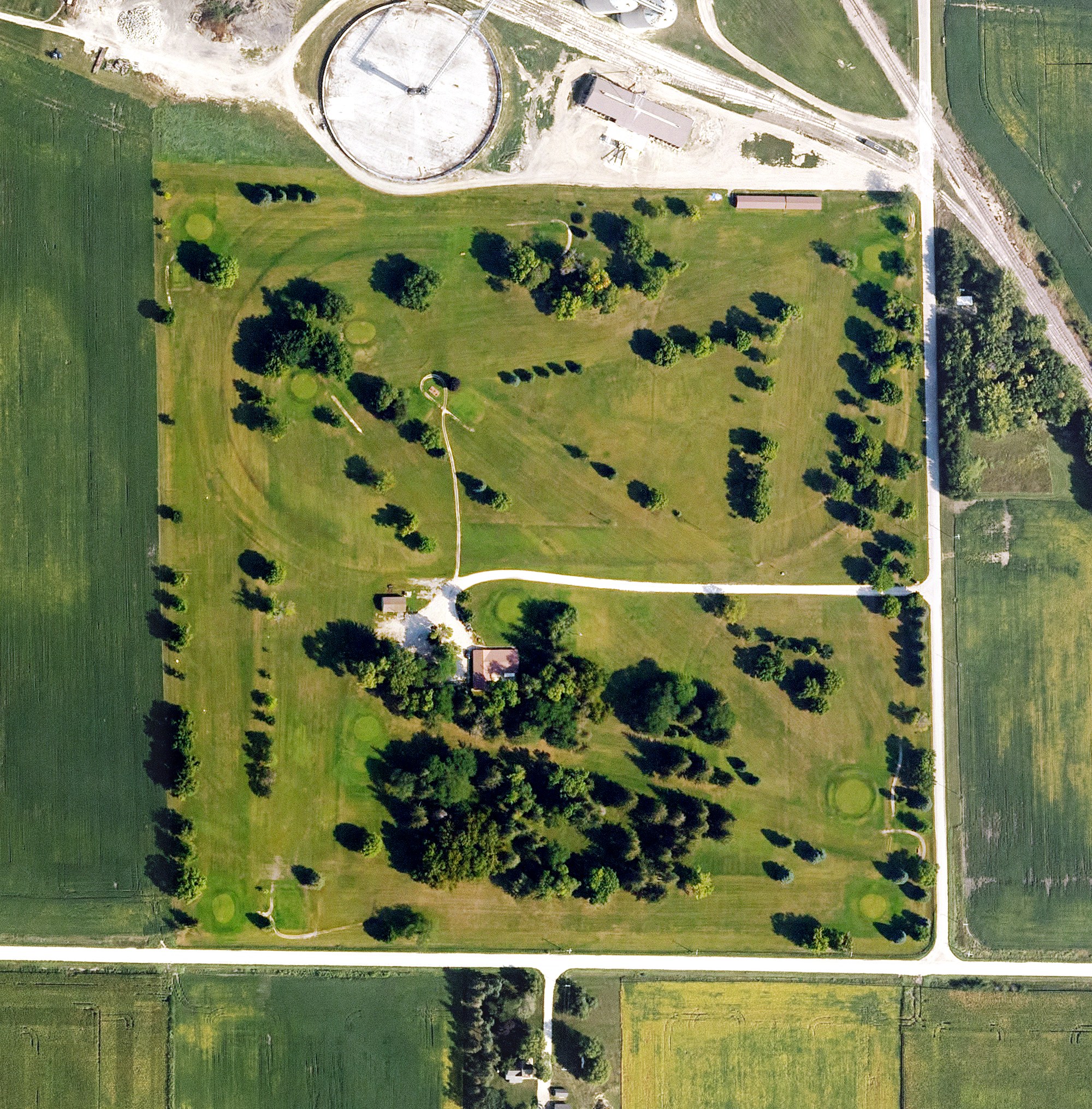 Aerial view of Rolfe Golf Club, IA
