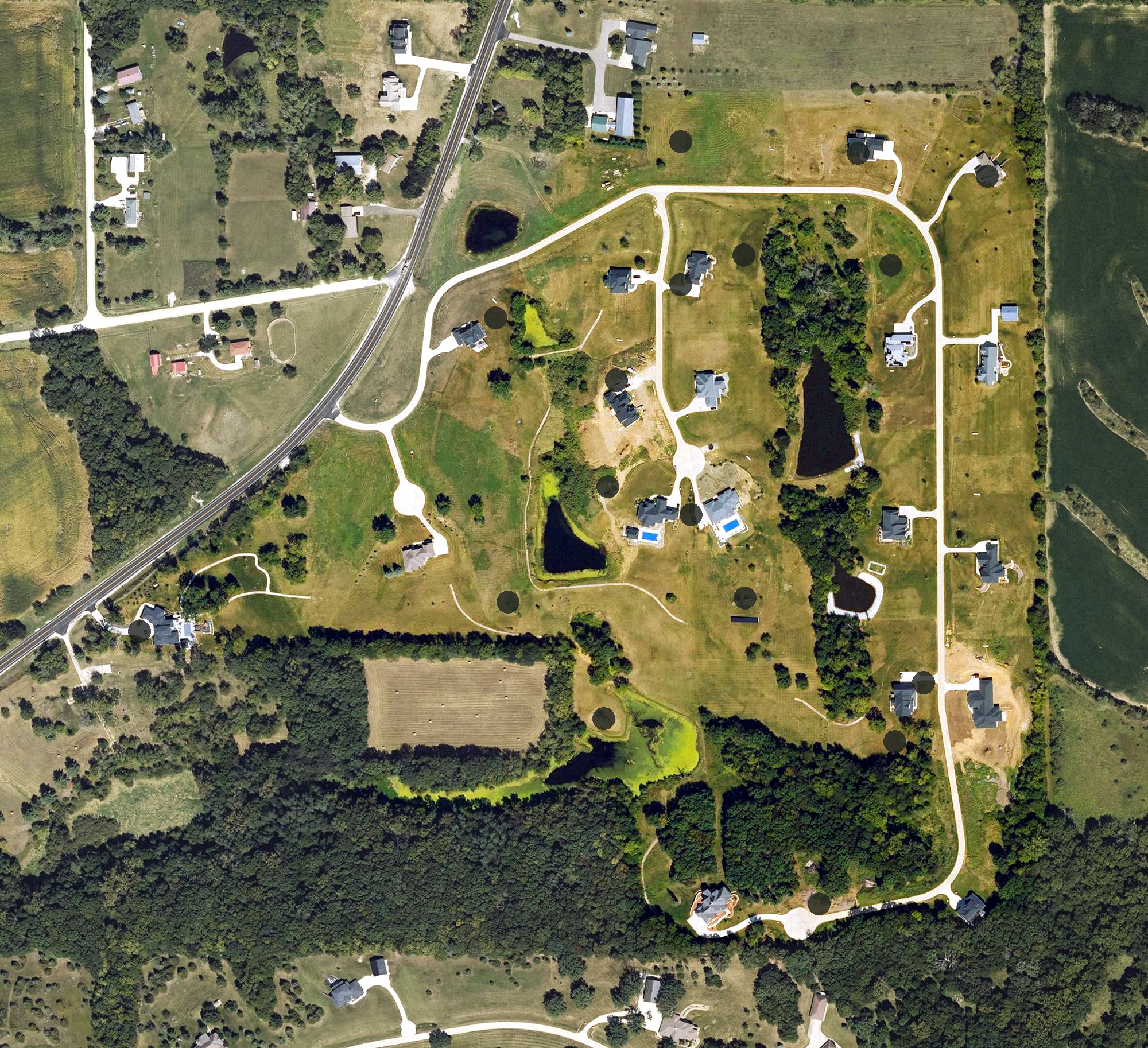 Aerial view of Rolling Hills Golf Course, IA