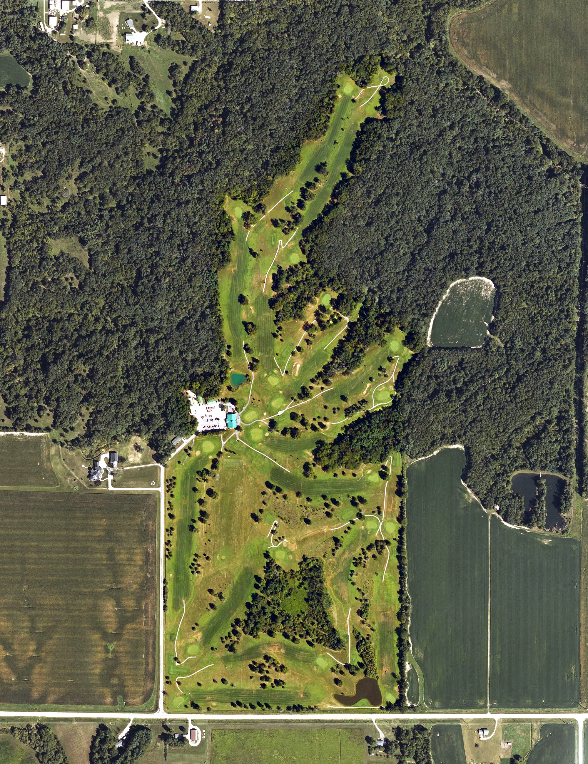 Aerial view of Sheaffer Memorial Golf Park, IA