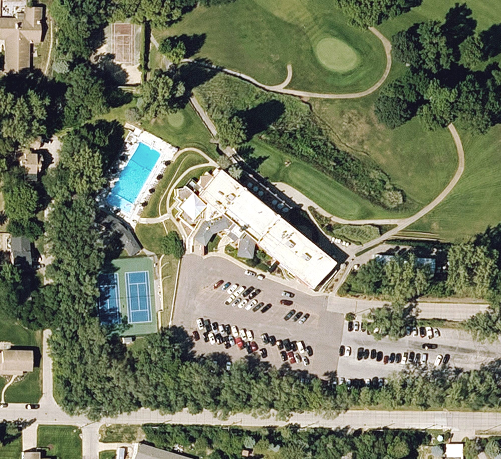 Aerial view of Sioux City Country Club, IA