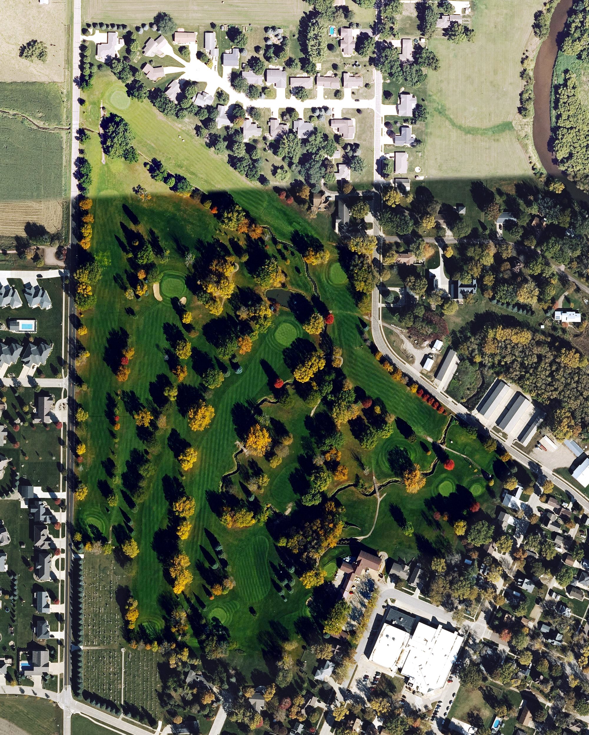 Aerial view of Sioux Valley Golf Course, IA