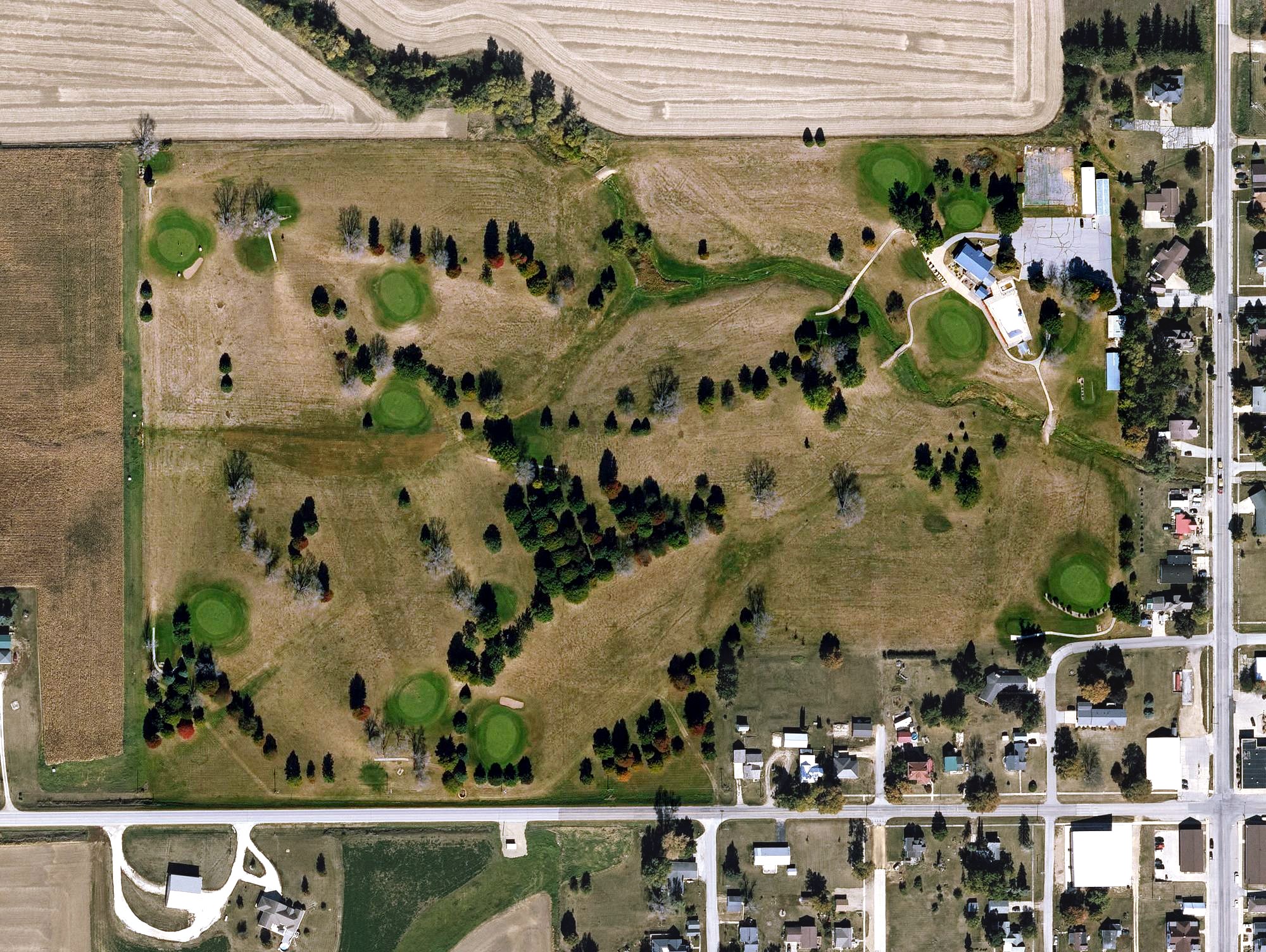 Aerial view of South Hardin Recreation Area, IA