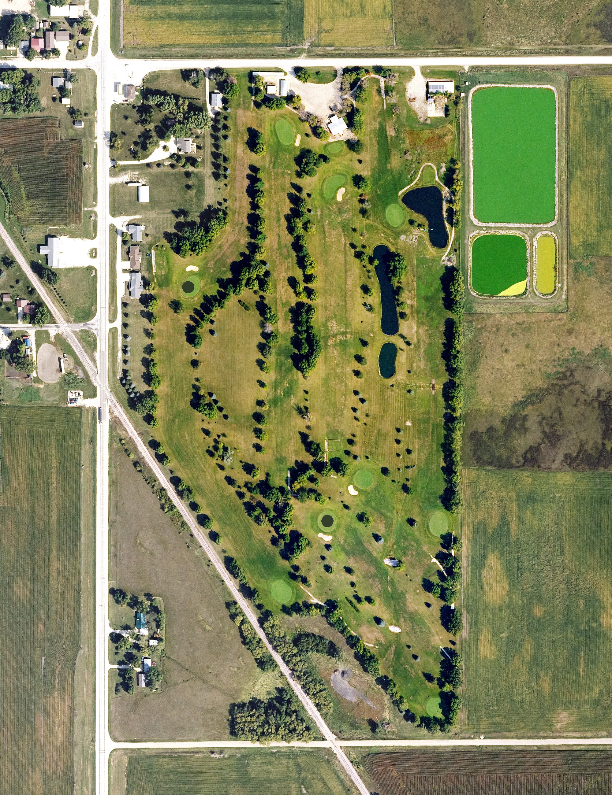 Aerial view of Spring Hills Country Club, IA