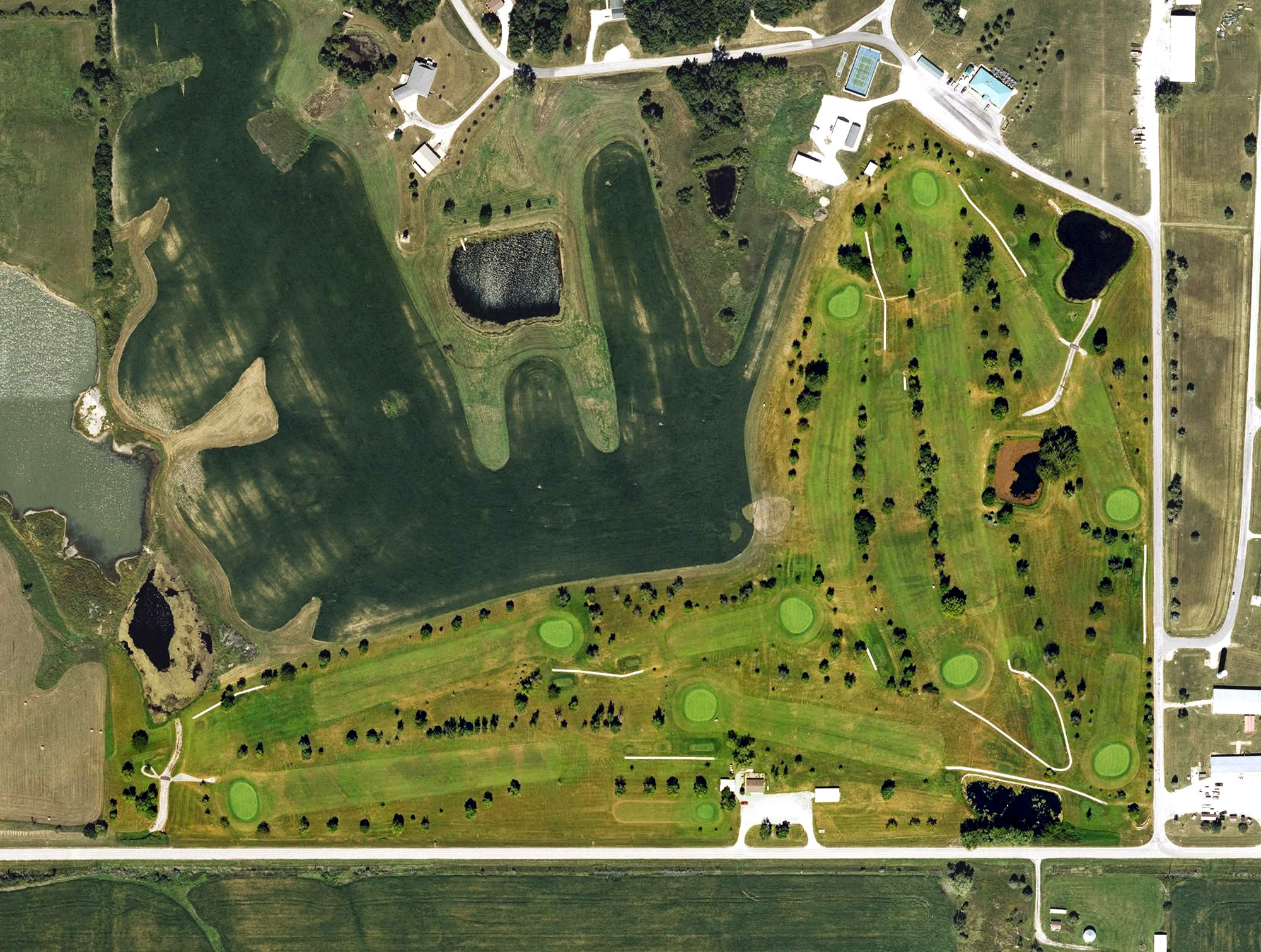 Aerial view of Sun Valley Golf Course, IA