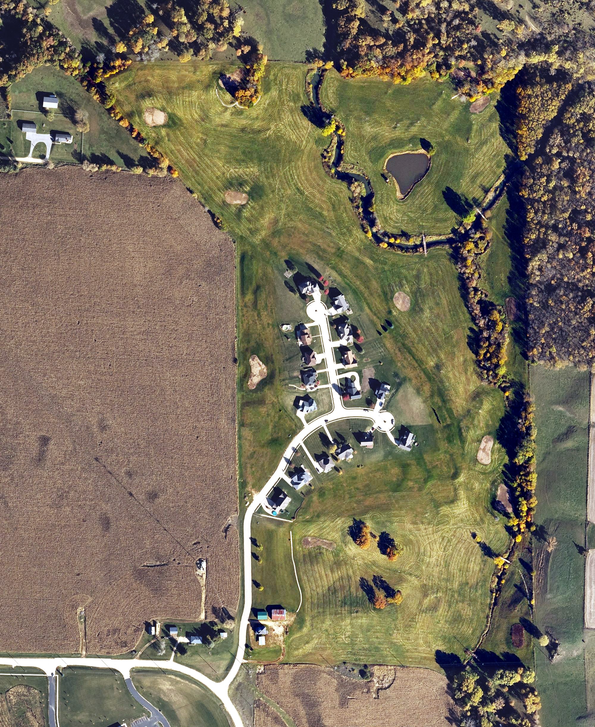 Aerial view of Timber City Golf Course, IA