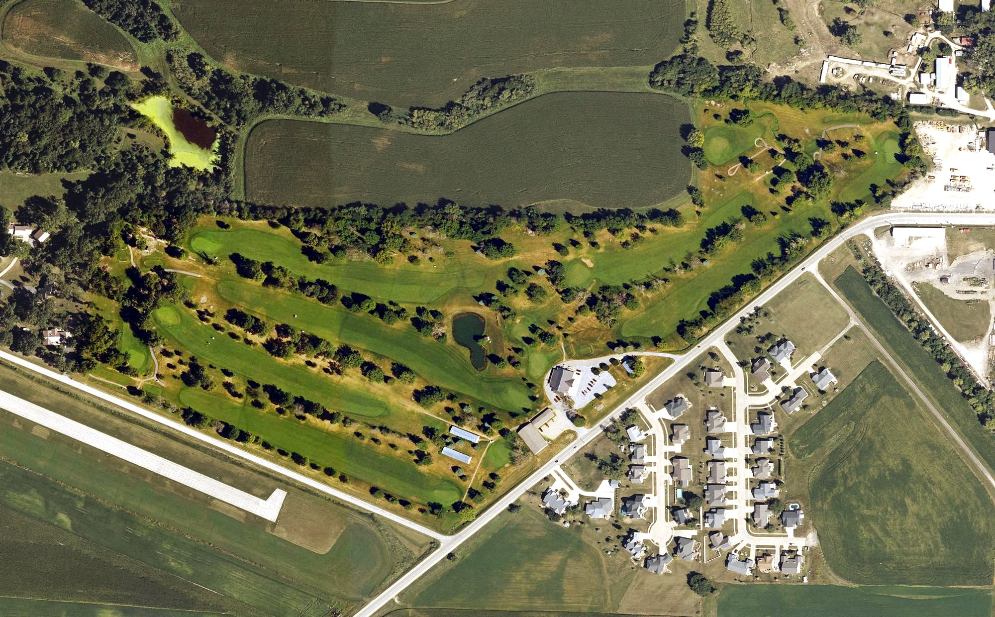 Aerial view of Tipton Golf and Country Club, IA