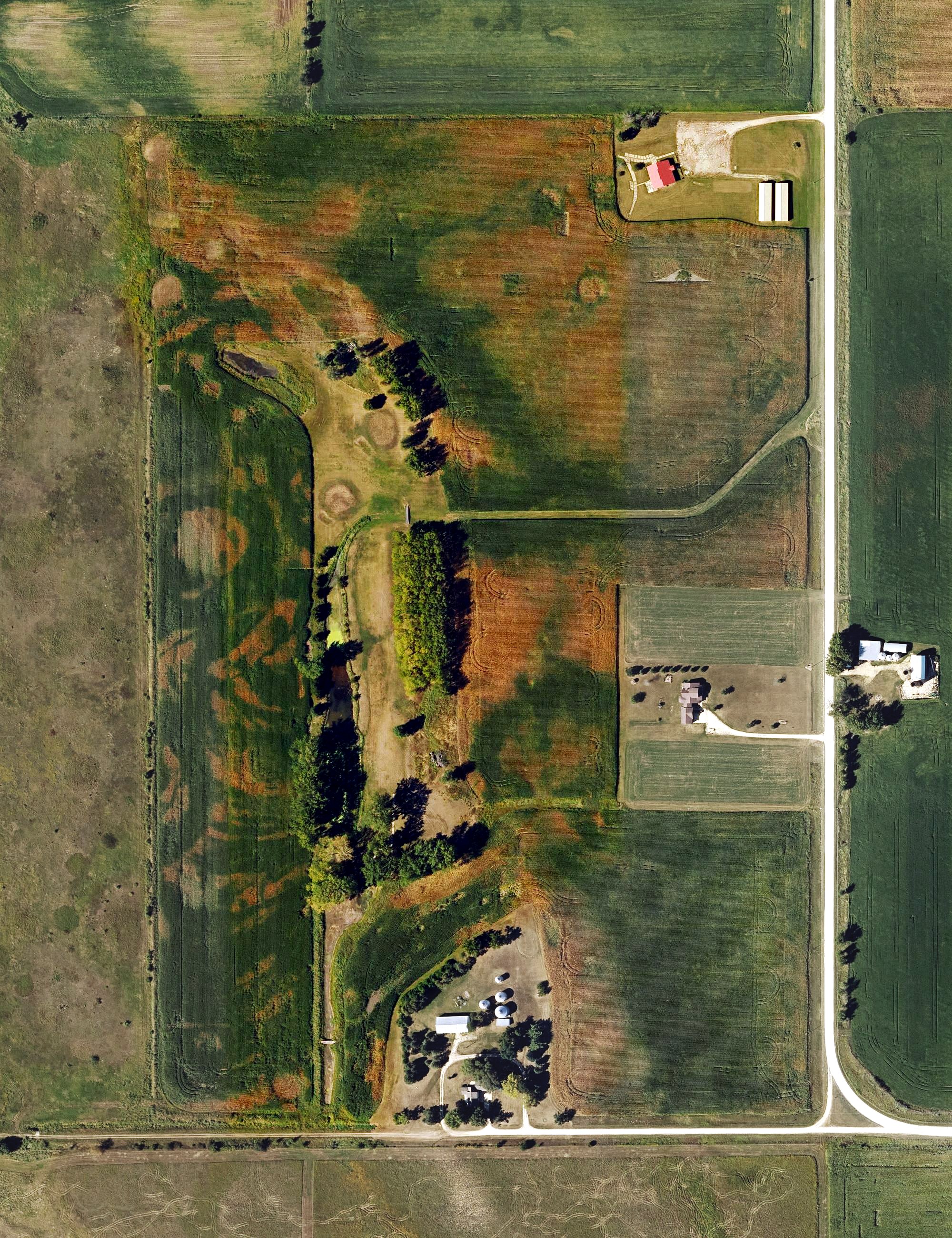 Aerial view of Wapsie Ridge Golf Course, IA