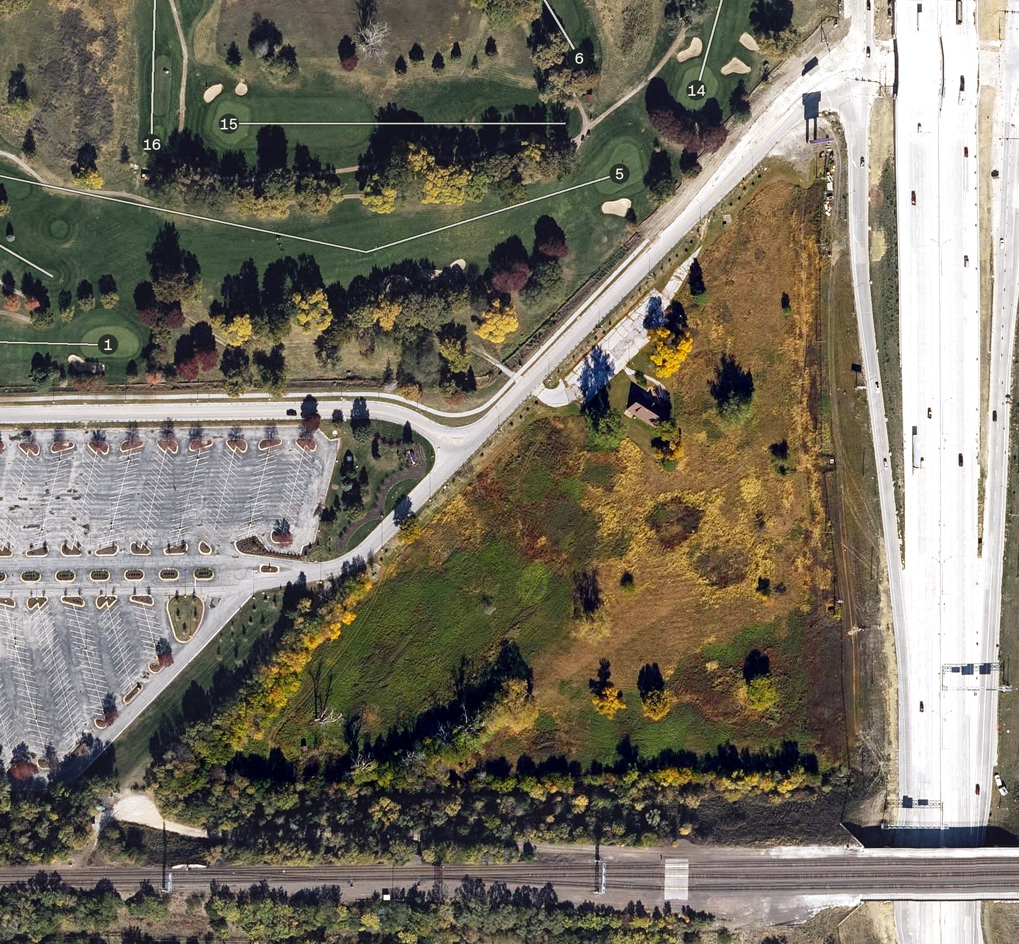 Aerial view of Westwood Golf Course (9-hole), IA