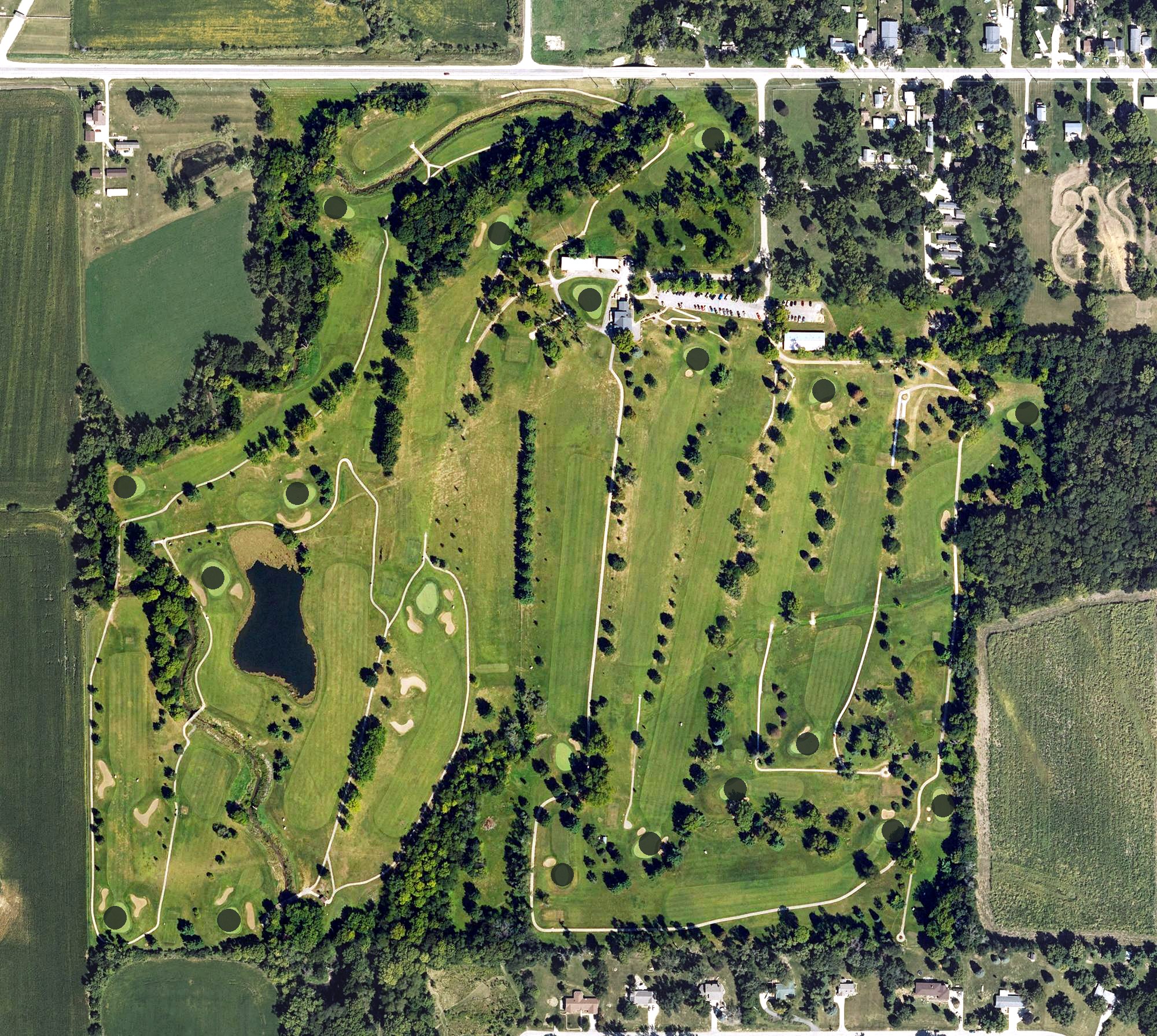 Aerial view of Westwood Golf Course, IA