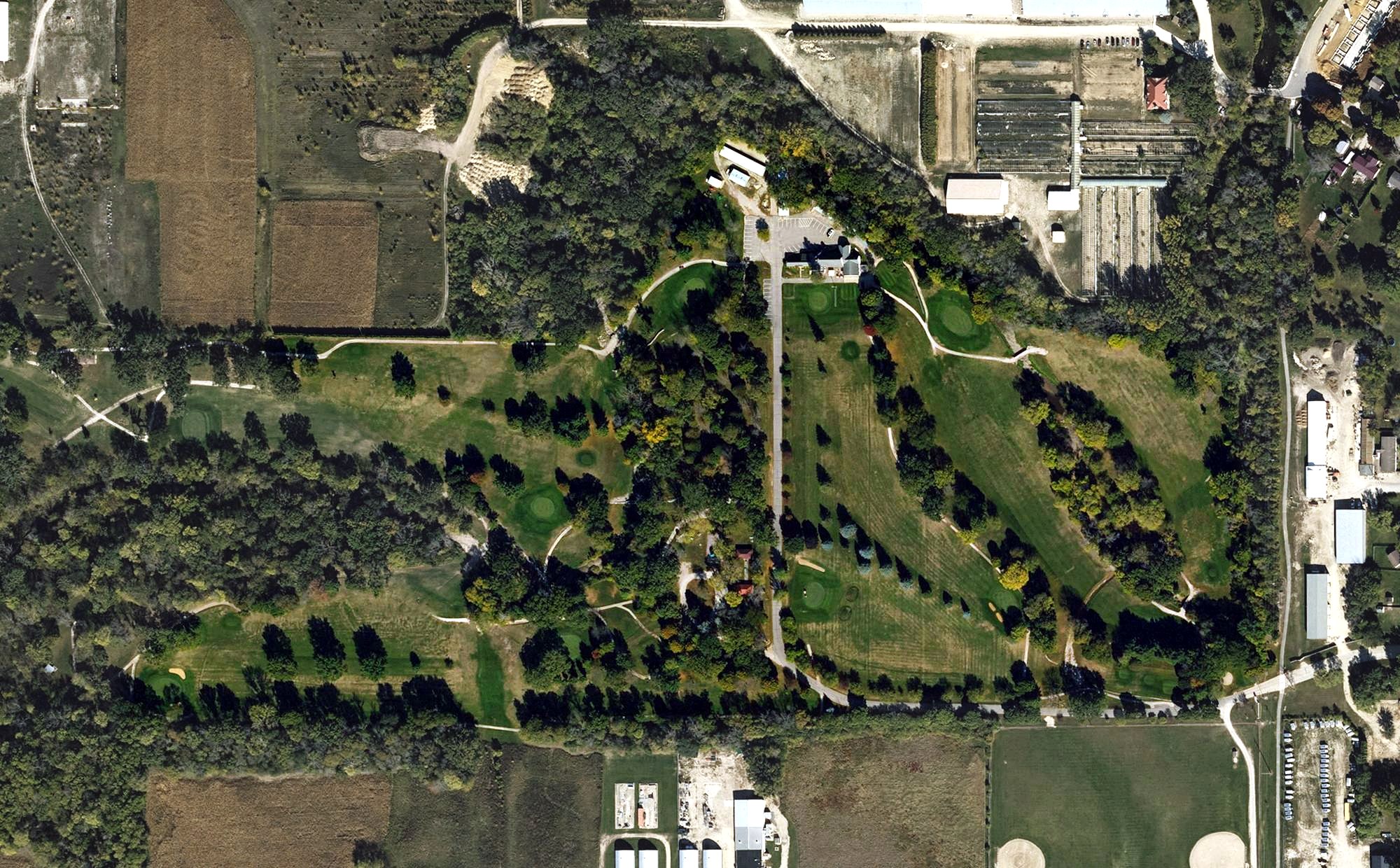Aerial view of Wildwood Golf Course, IA
