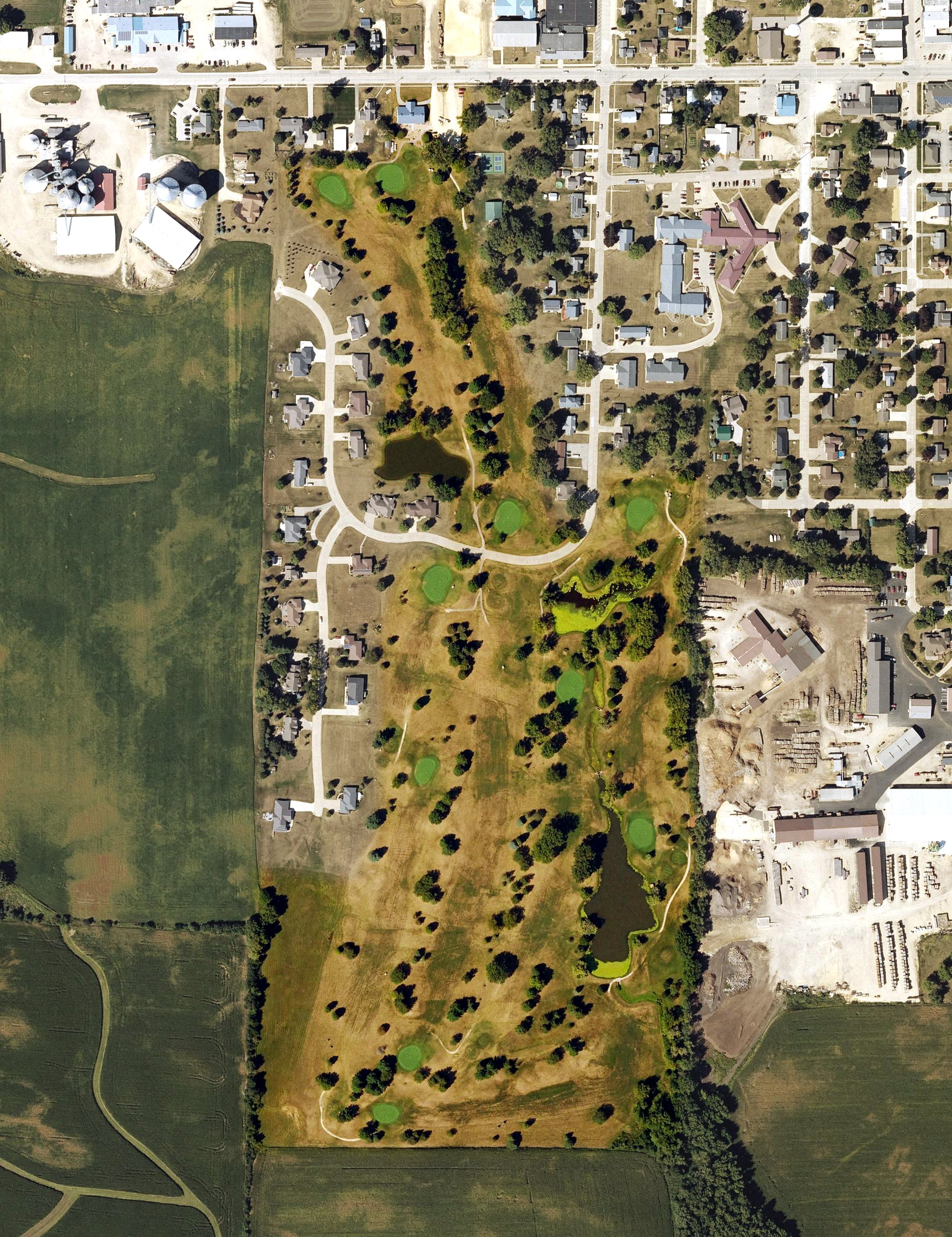Aerial view of Woods Edge Golf Course, IA
