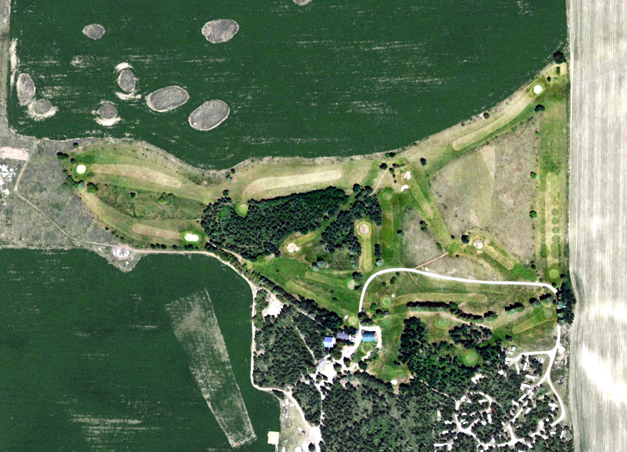 Aerial view of Aspen Acres Golf Course, ID