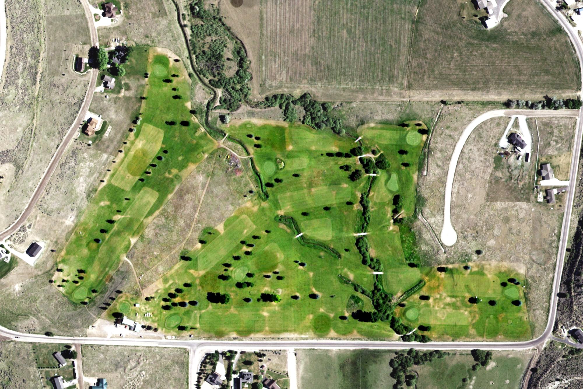 Aerial view of Dempsey Ridge Golf Course, ID