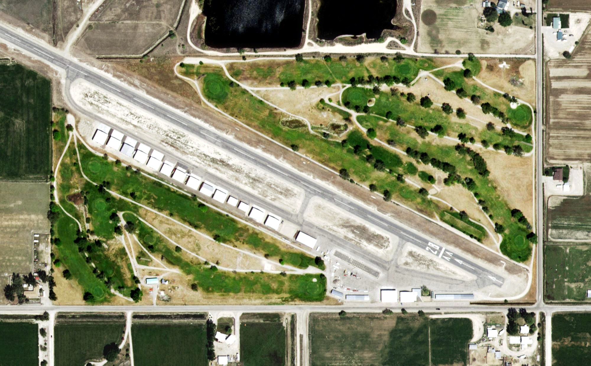 Aerial view of Gem County Golf Course, ID