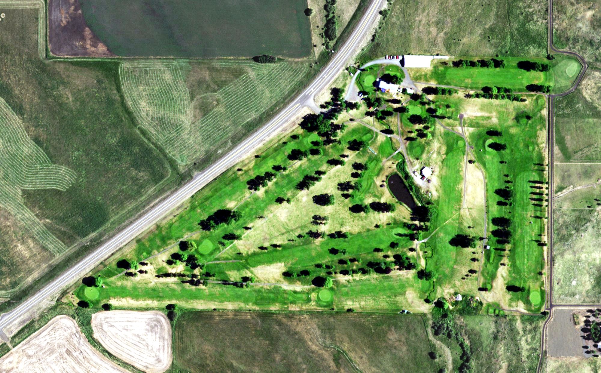 Aerial view of Grangeville Golf and Country Club, ID