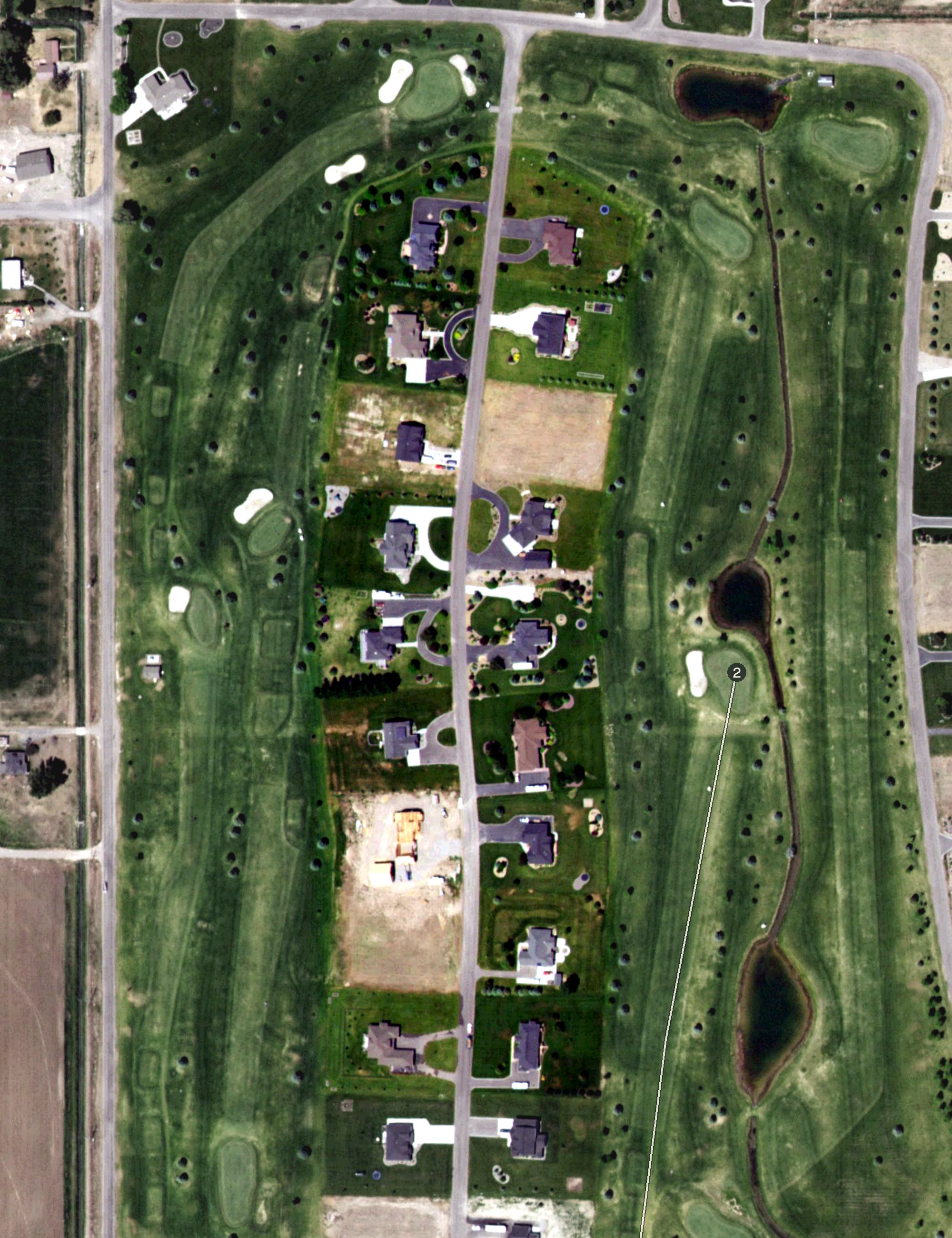 Aerial view of Journey's End Golf Course, ID