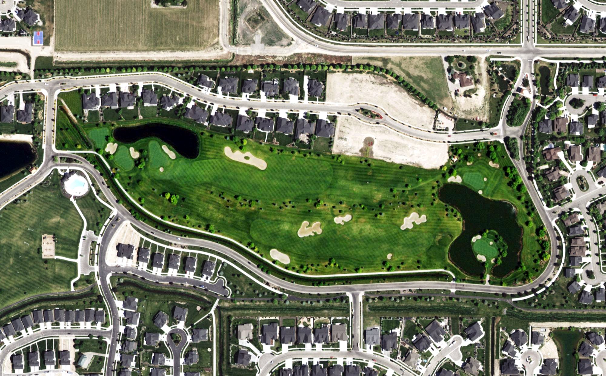 Aerial view of Legacy Golf Course, ID