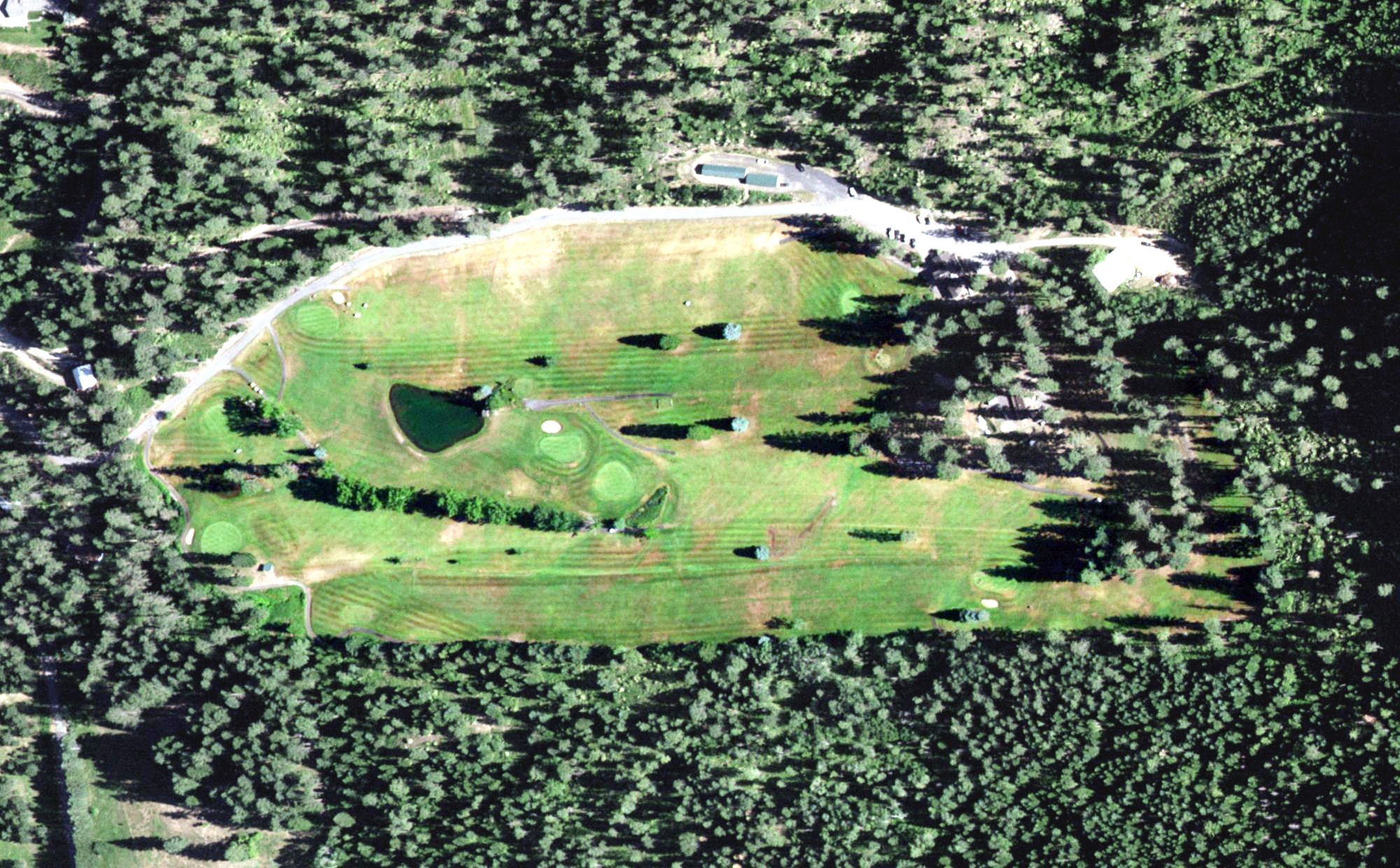 Aerial view of St. Maries Public Golf Course, ID