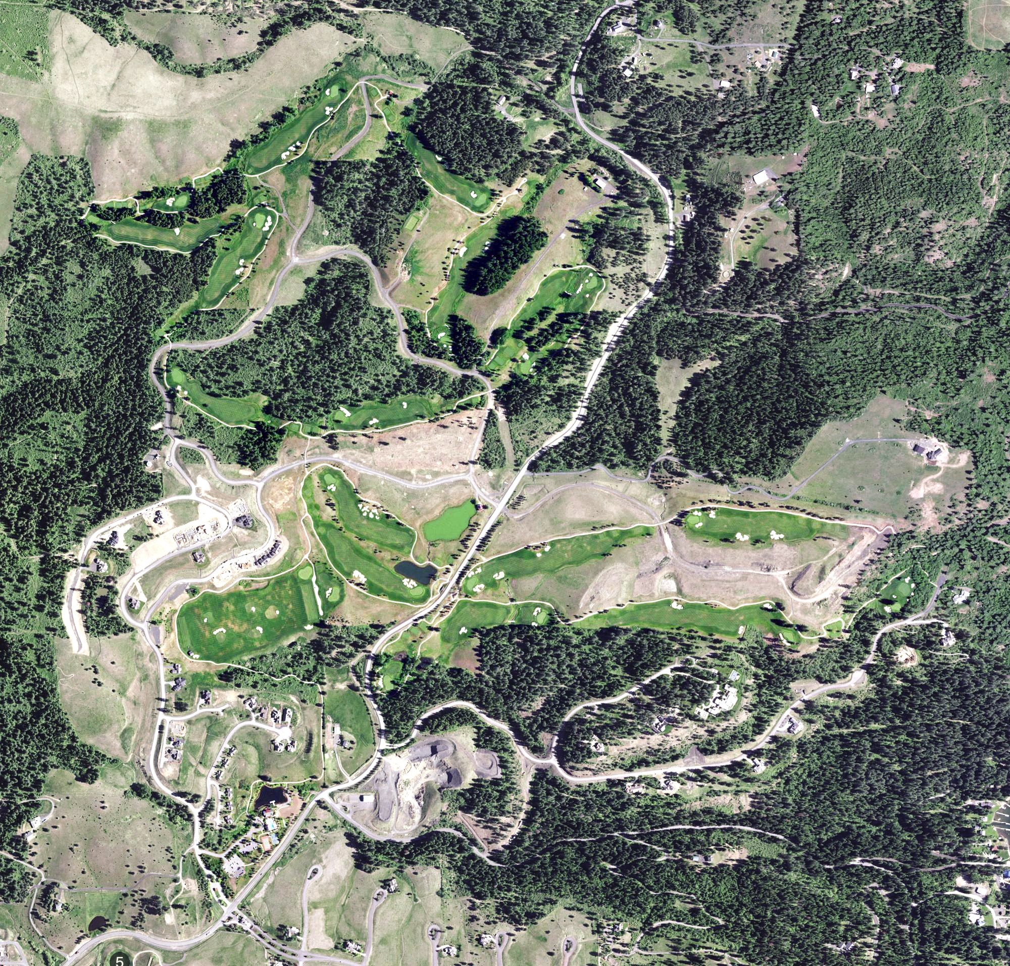 Aerial view of The Club at Rock Creek, ID