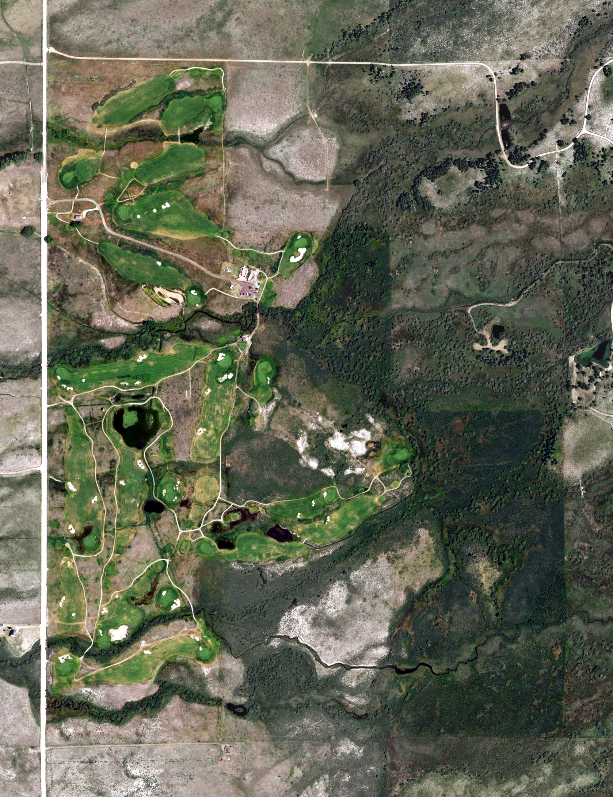 Aerial view of The Links at Teton Peaks, ID