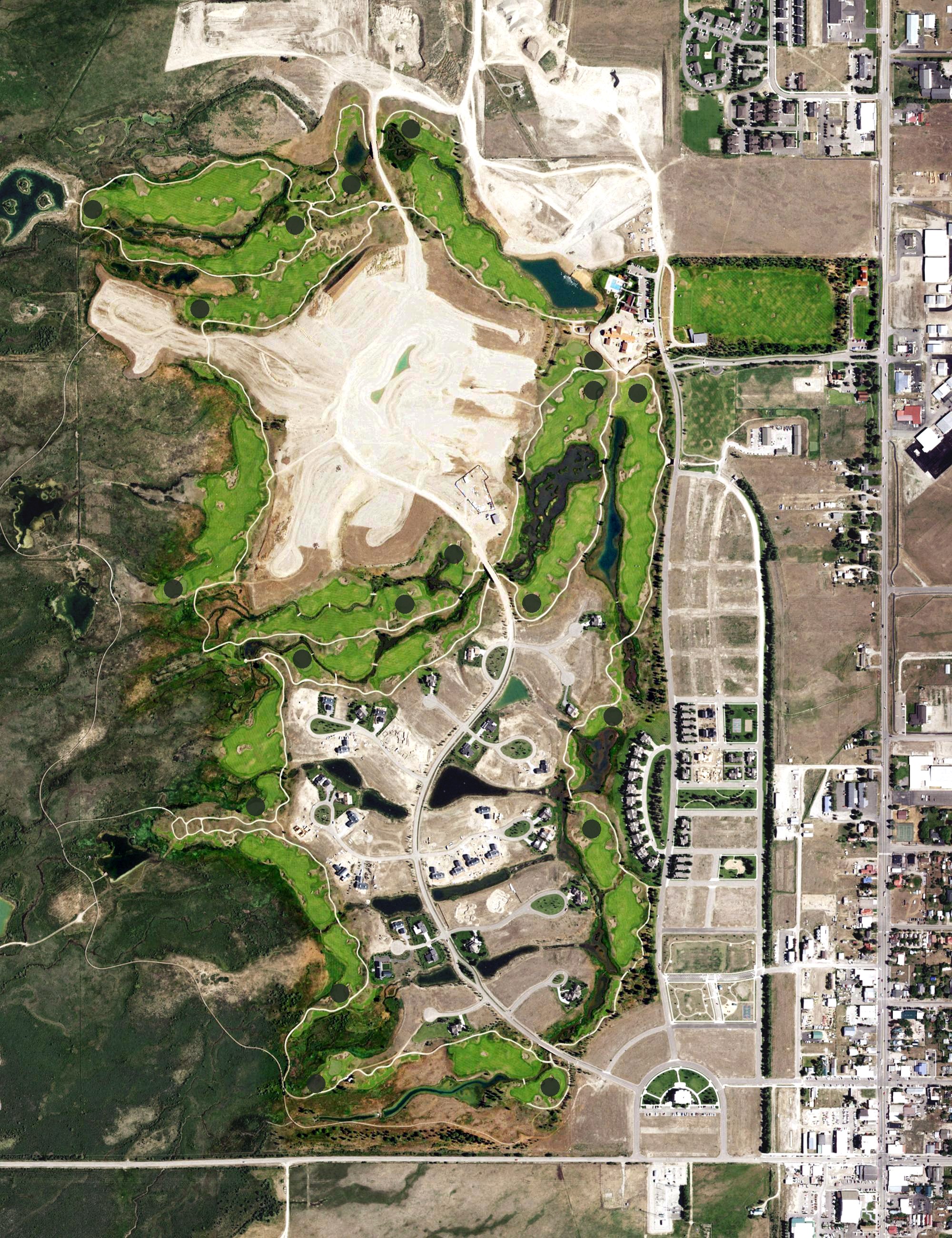 Aerial view of Tributary, ID